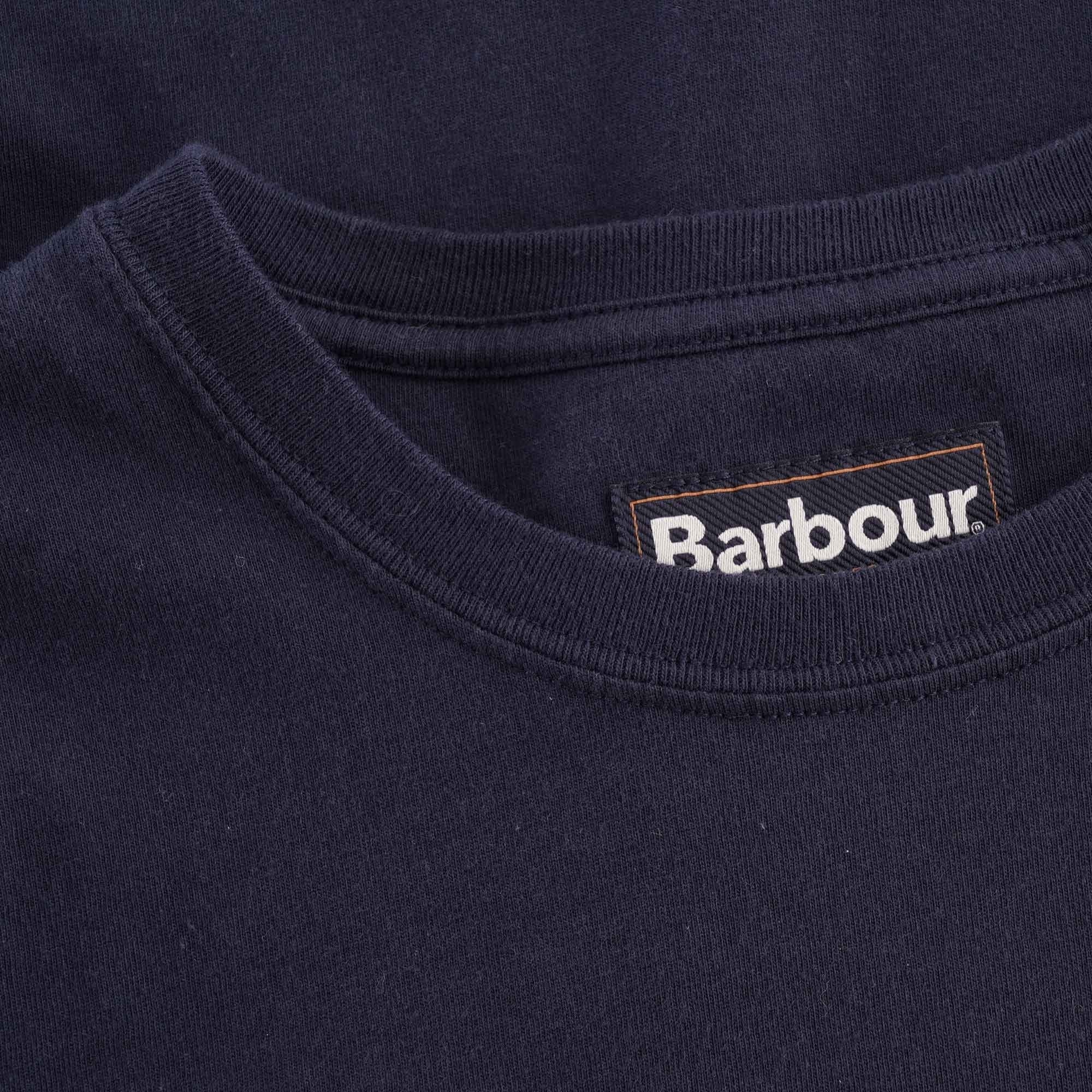 Barbour Logo Pocket Tee - Navy