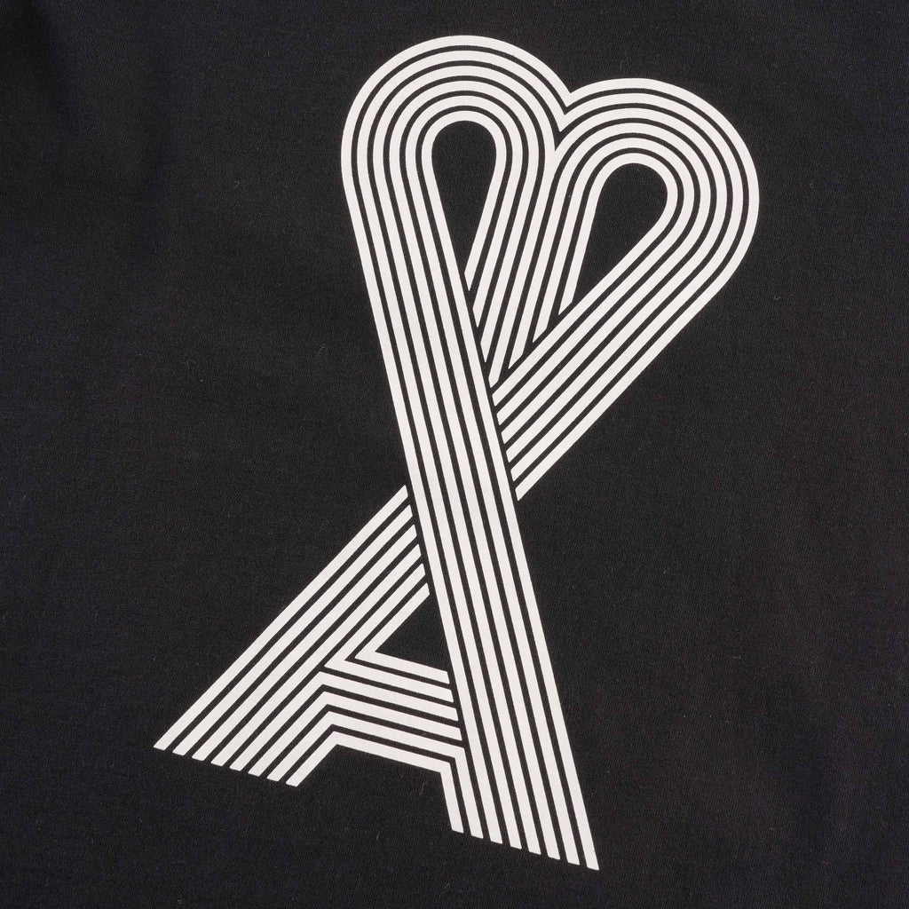 AMI Linear De Coeur T-Shirt - Black