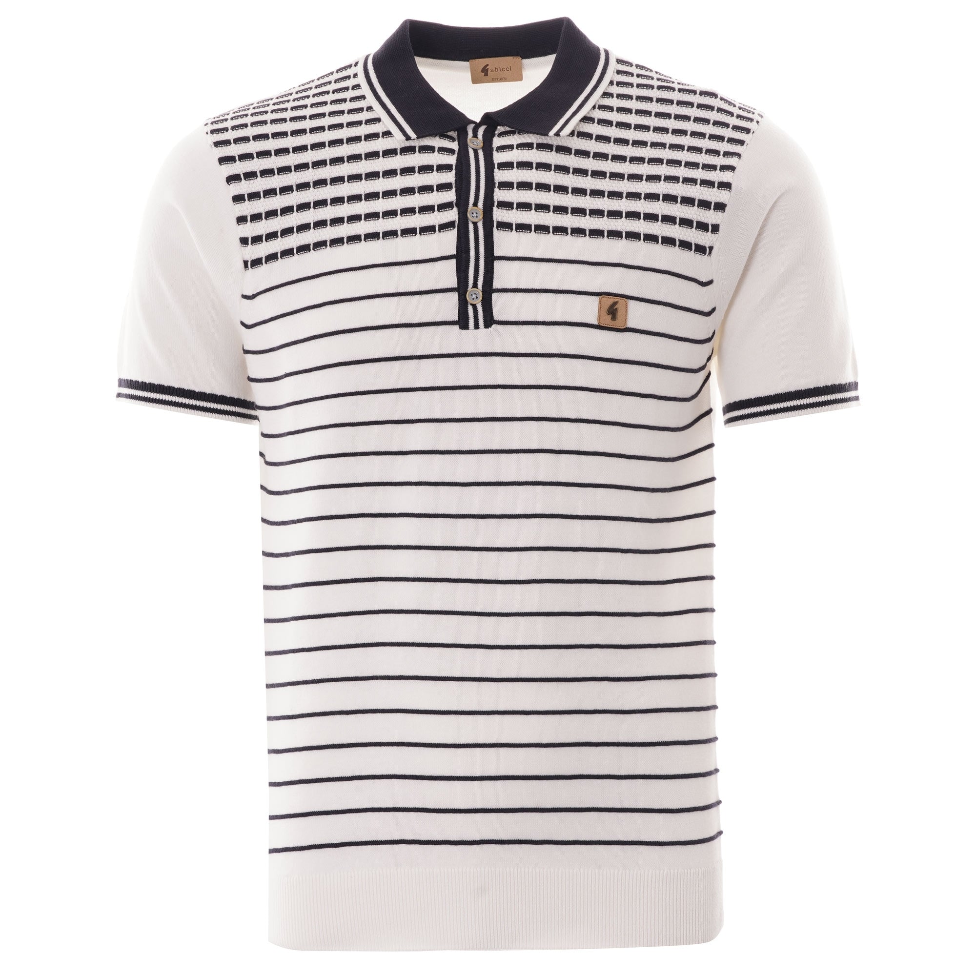 Gabicci Vintage Canyon Polo Shirt - White