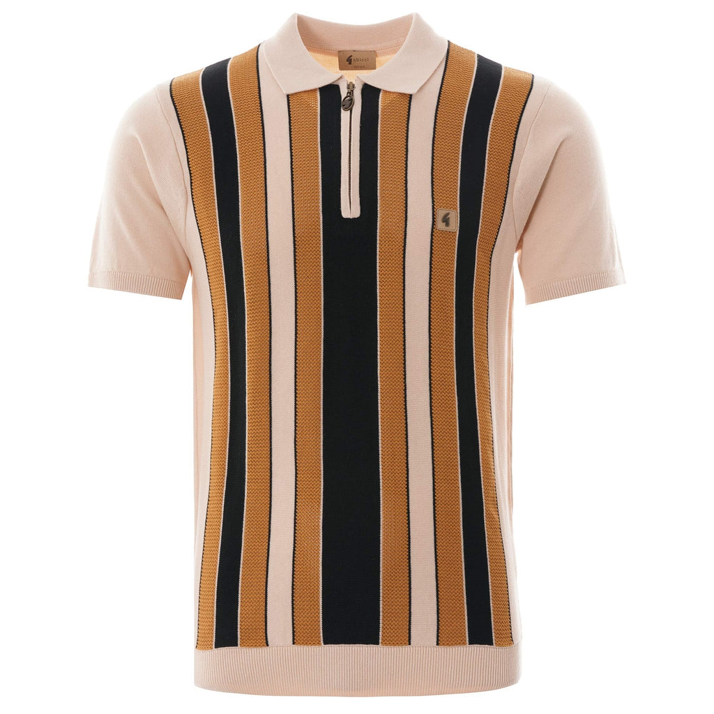 Gabicci Vintage Colt Knitted Polo - Oat