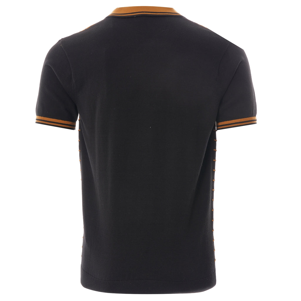Gabicci Vintage Canyon Polo Shirt - Black