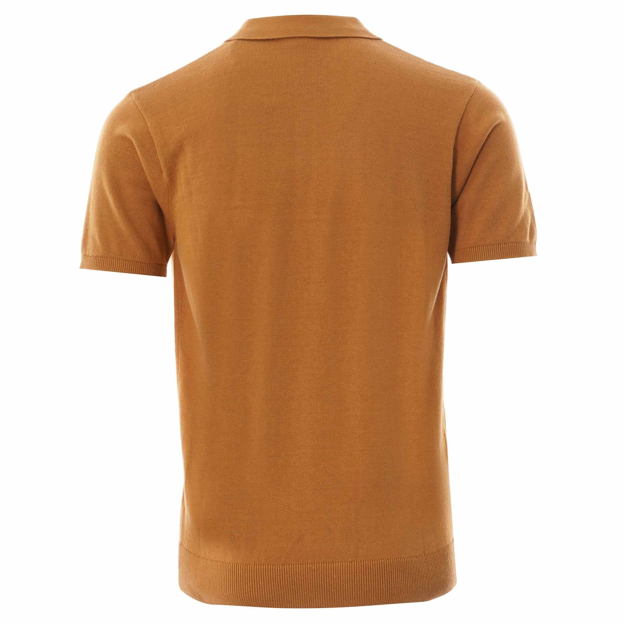 Gabicci Vintage Jackson Knit Polo - Hay