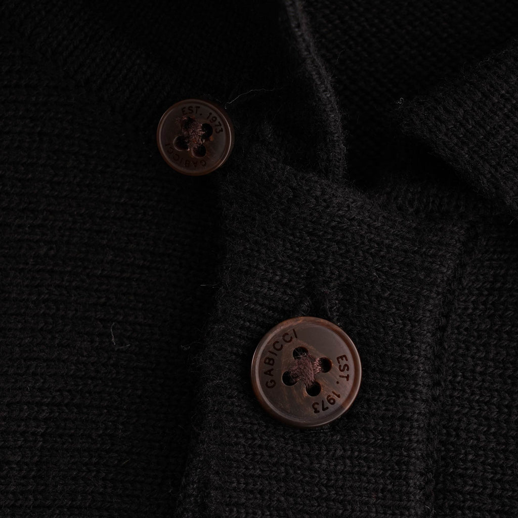 Gabicci Vintage Cariboo Knit Polo - Black