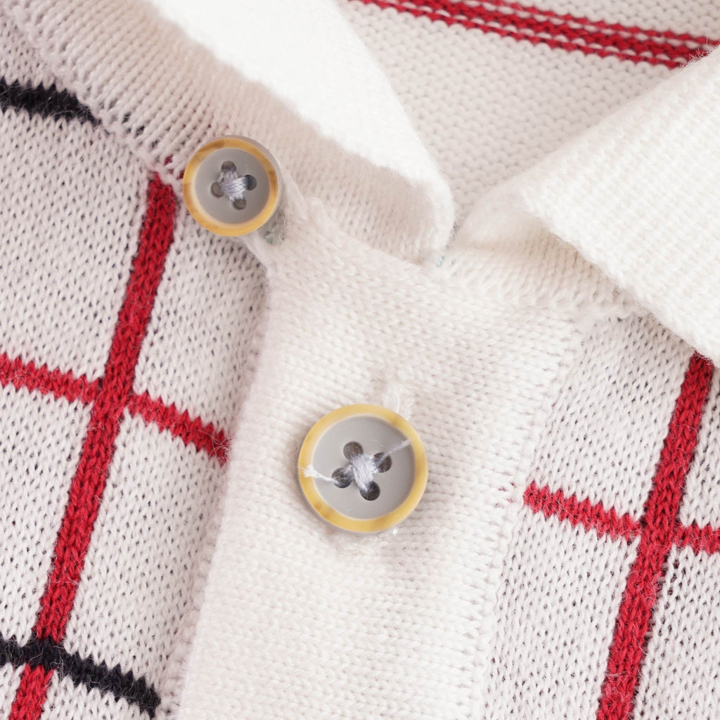 Gabicci Vintage Chrono Knit polo - White