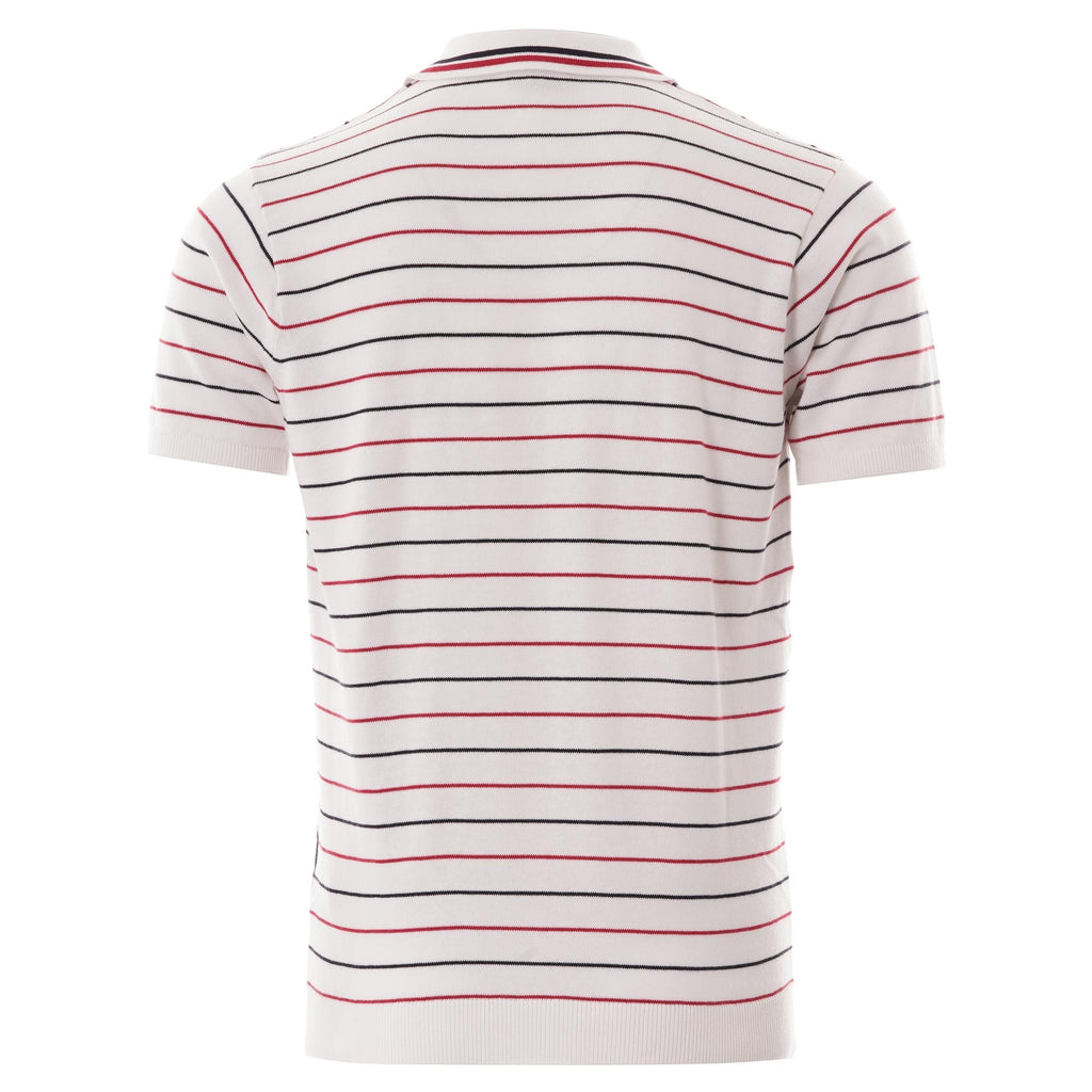 Gabicci Vintage Chrono Knit polo - White