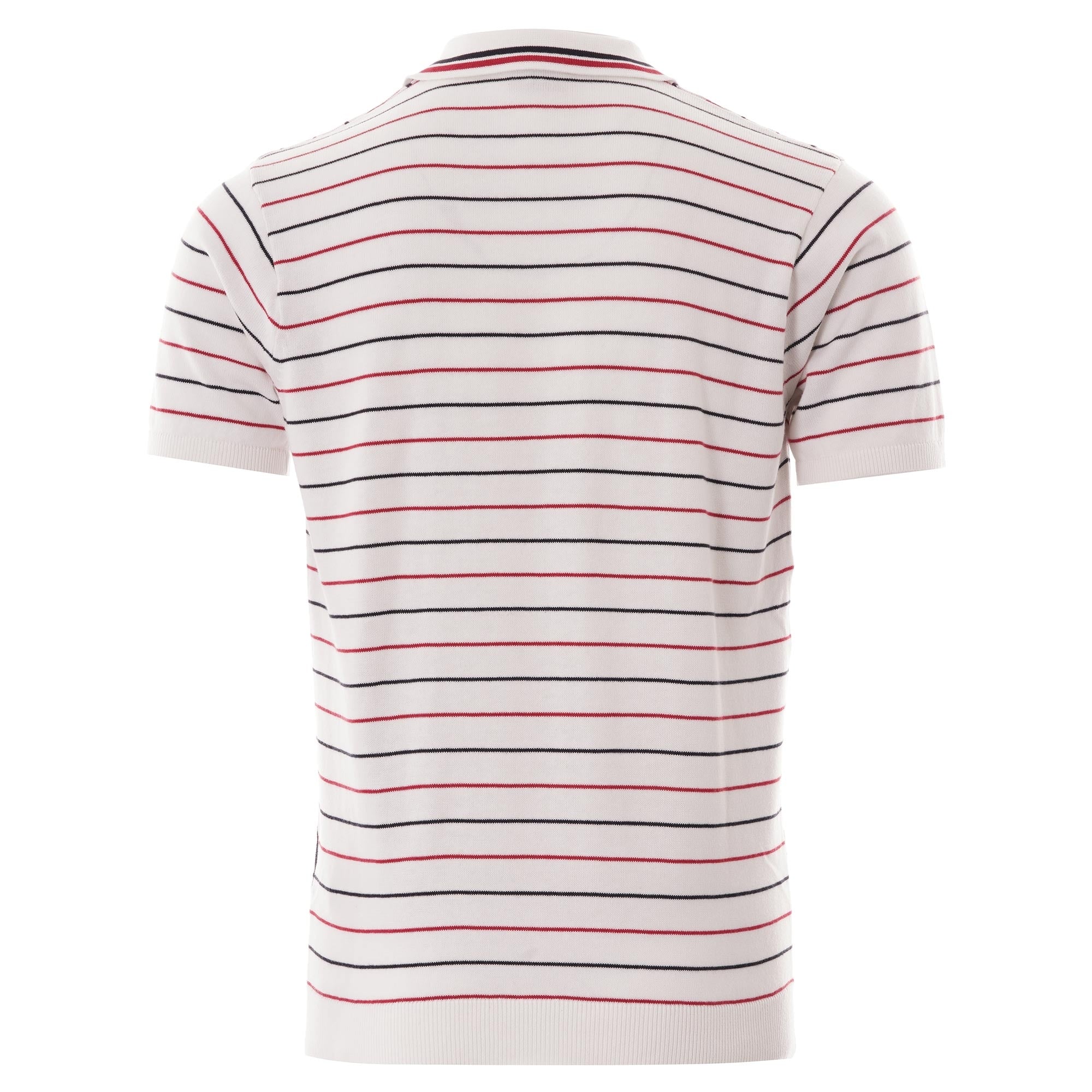 Gabicci Vintage Chrono Knit polo - White