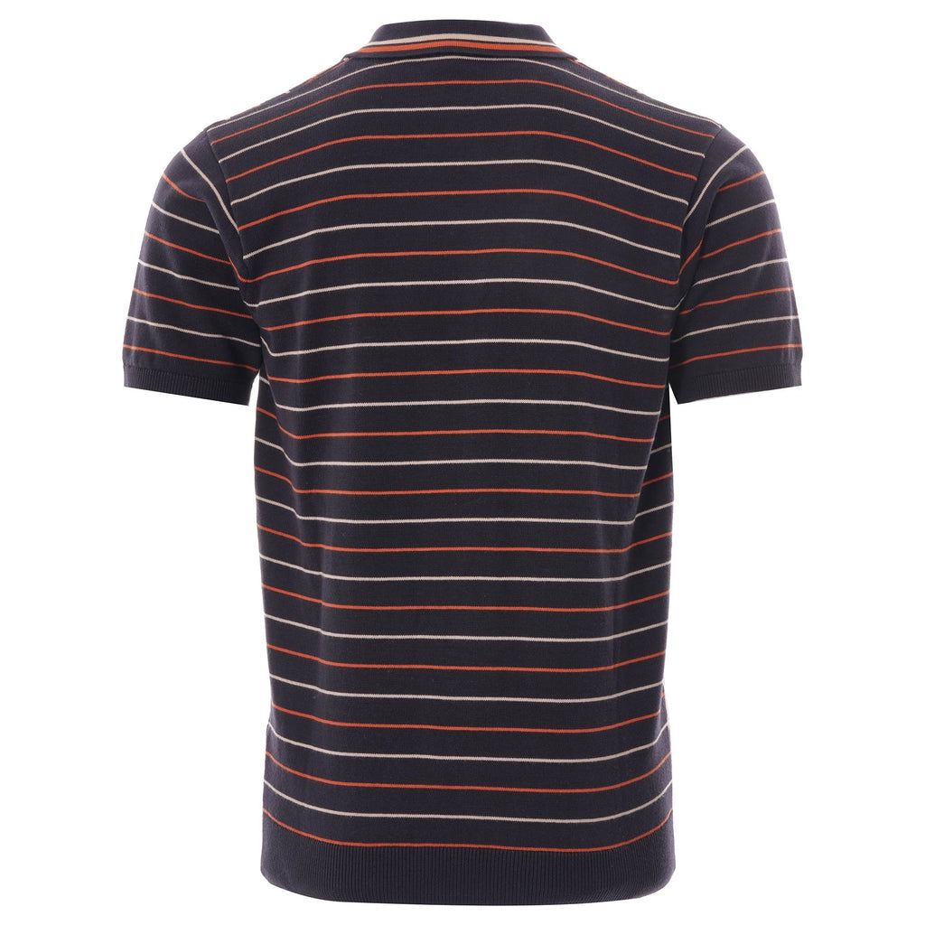 Gabicci Vintage Chrono Knit polo - Navy