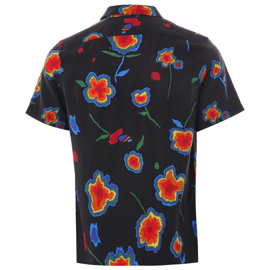 Paul Smith Heat Map Floral Short Sleeve Shirt - Black