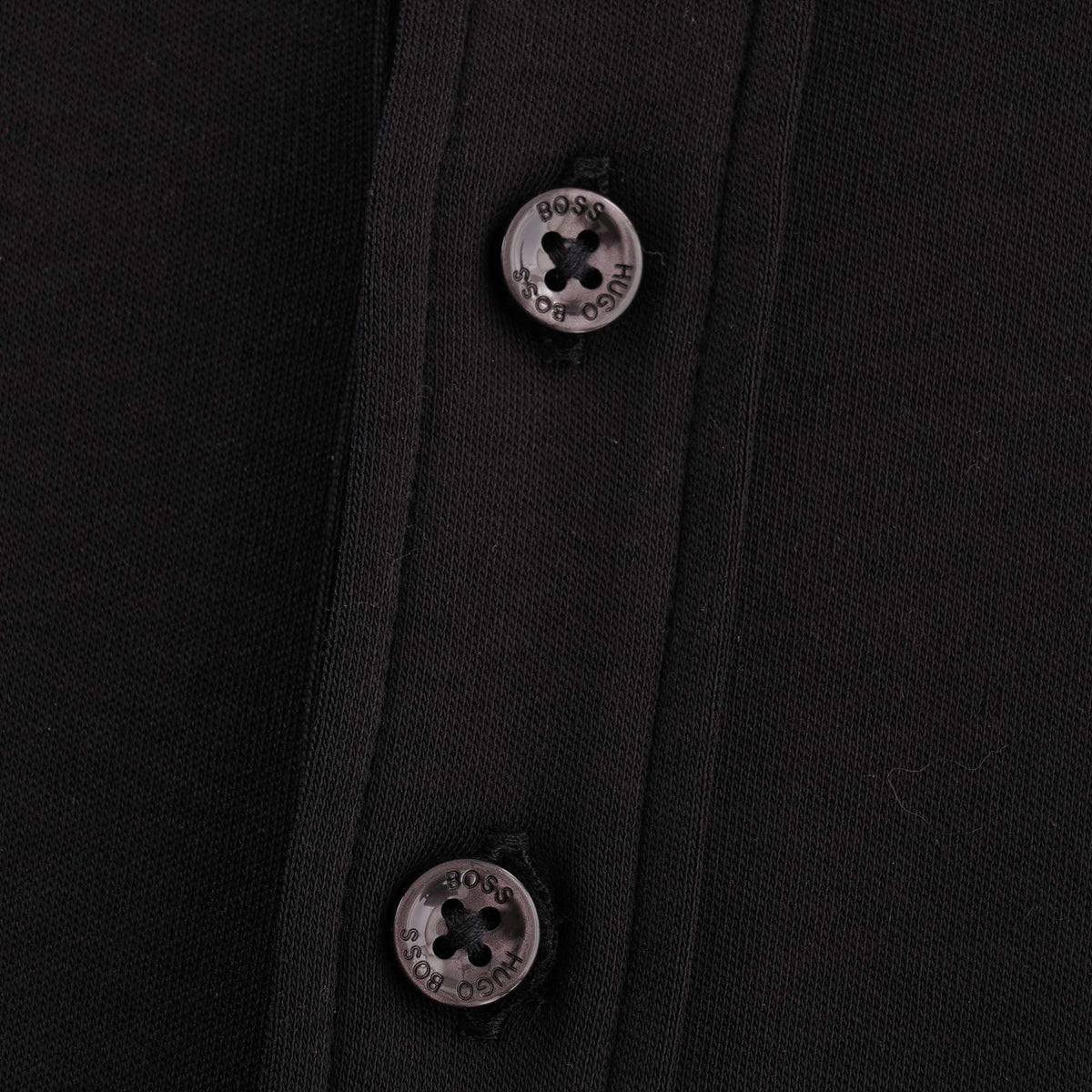 Boss Pickell Long Sleeve Polo Shirt - Black – Stuarts London