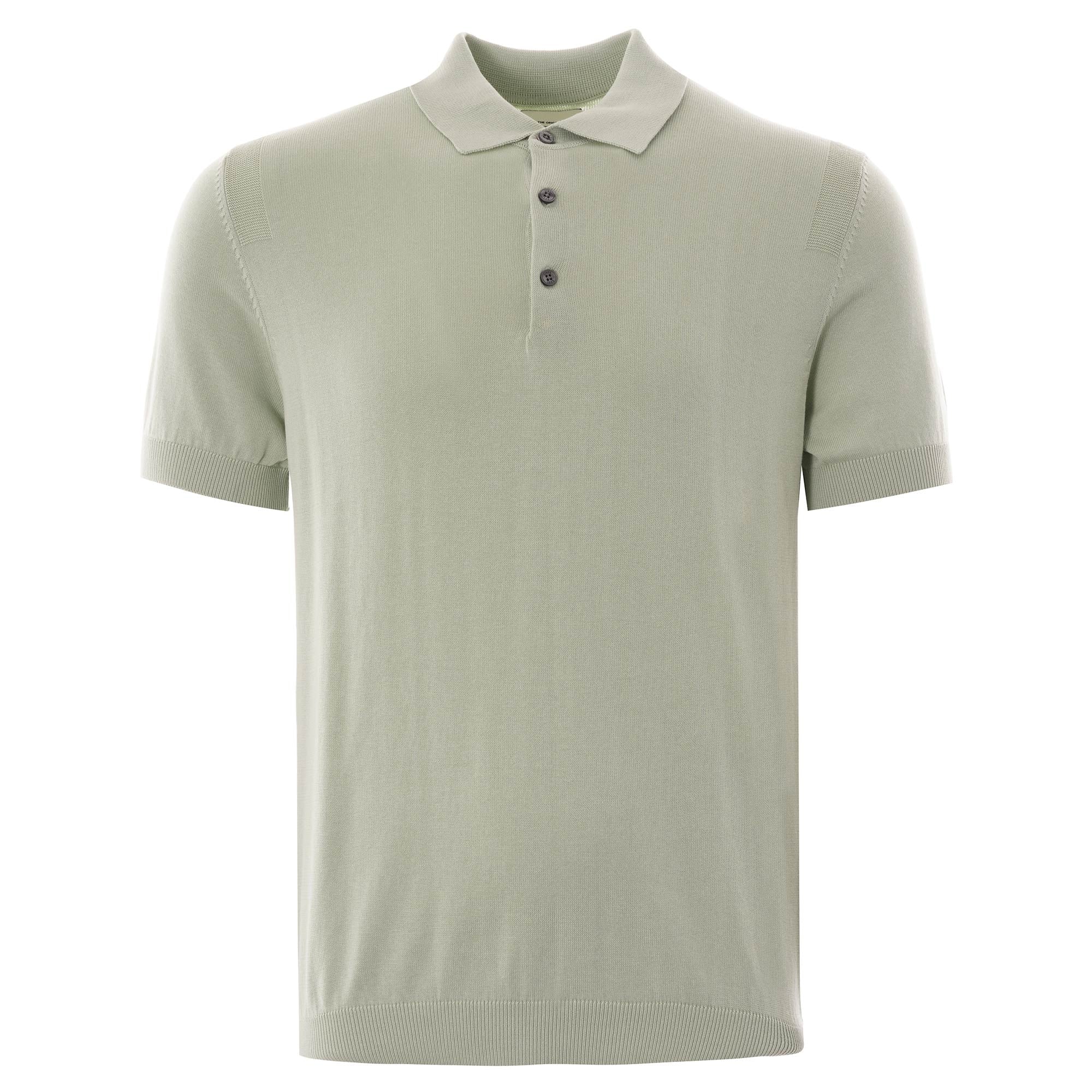 Ben Sherman Signature Knitted Cotton Short Sleeve Polo - Light Green