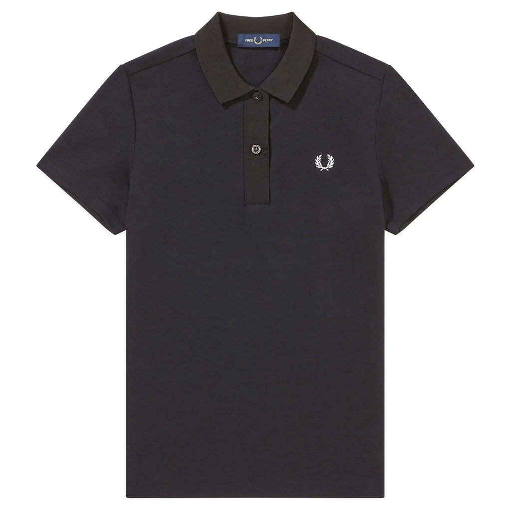 Fred Perry Womens Graphic Polo Shirt - Black