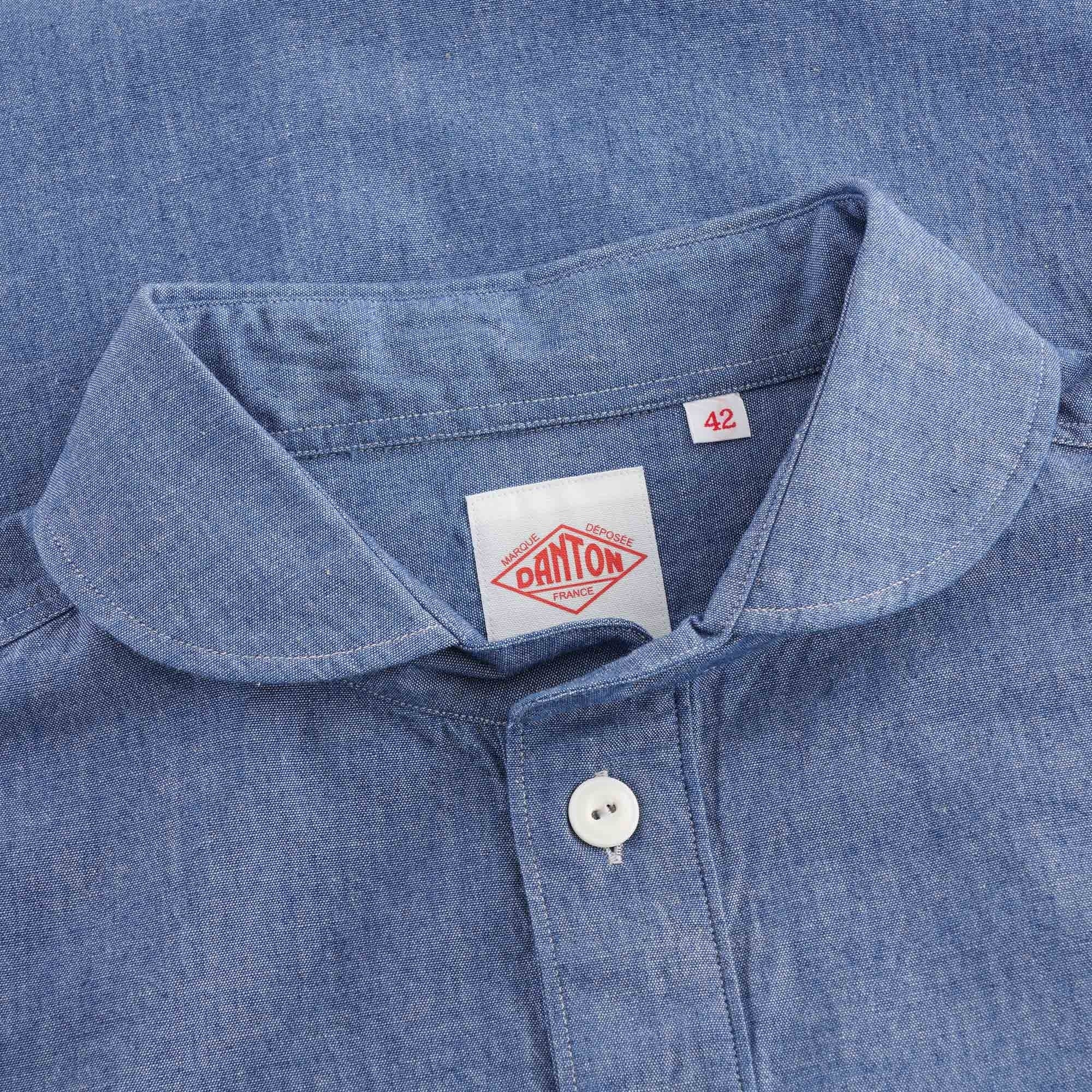 Danton Chambray Pullover Shirt - Indigo