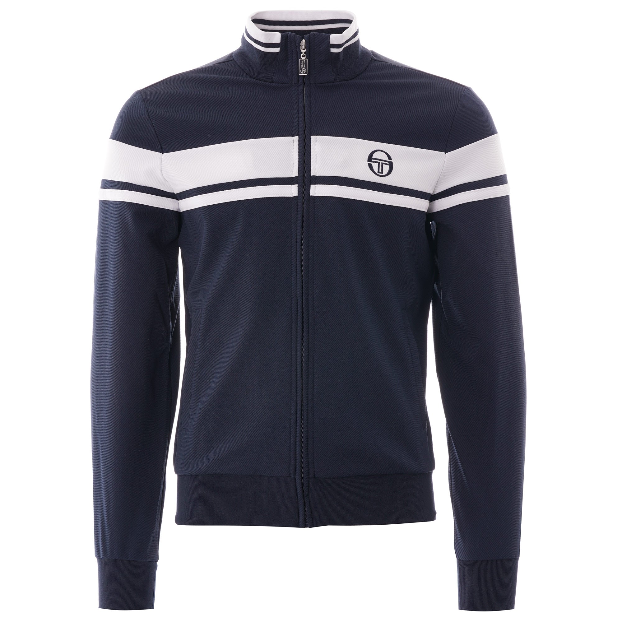 Sergio Tacchini Damarindo Track Top - Navy and White