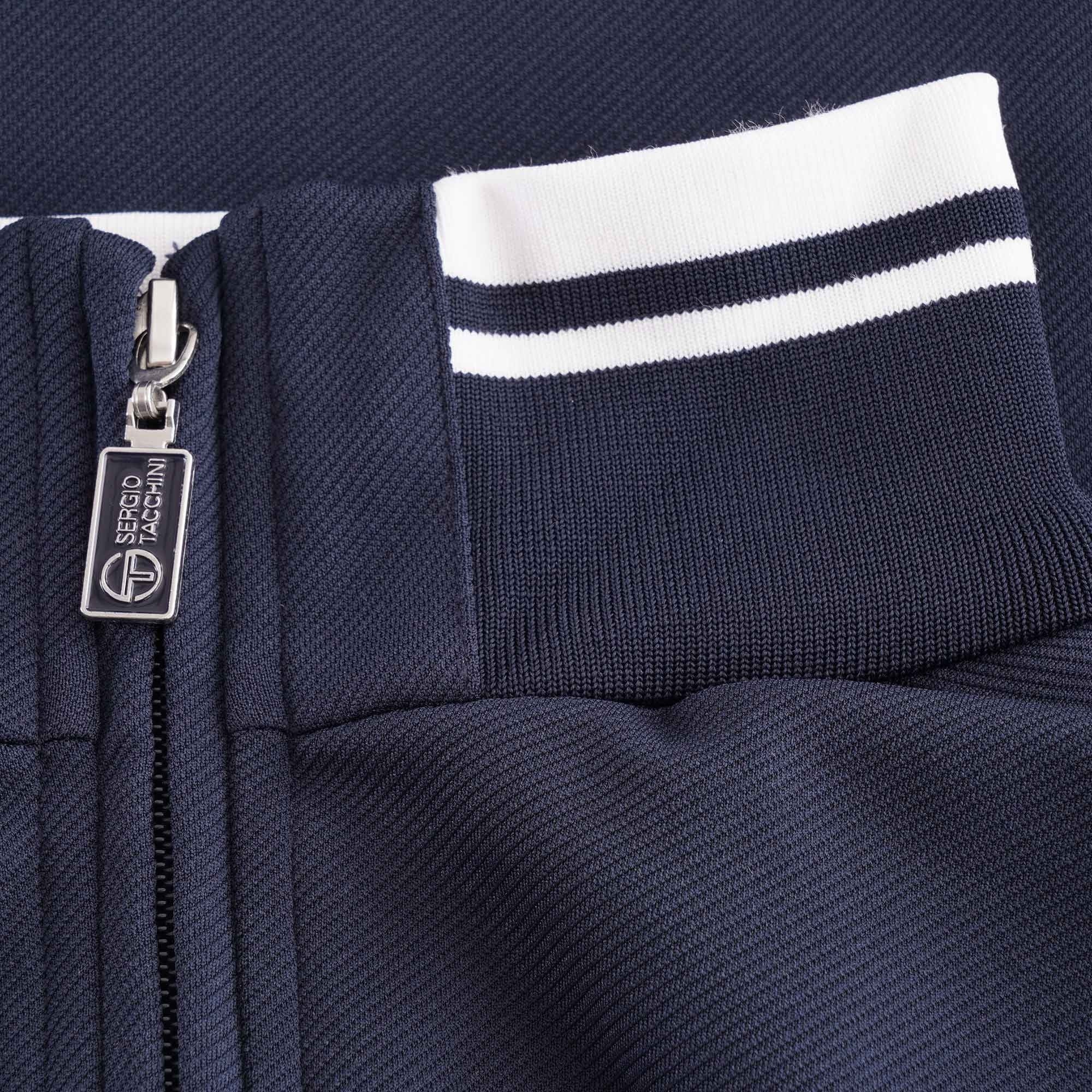 Sergio Tacchini Damarindo Track Top - Navy and White