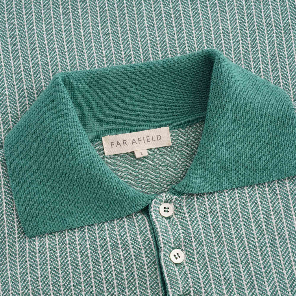 Far Afield Blakey Short Sleeve Polo - Bottle Green