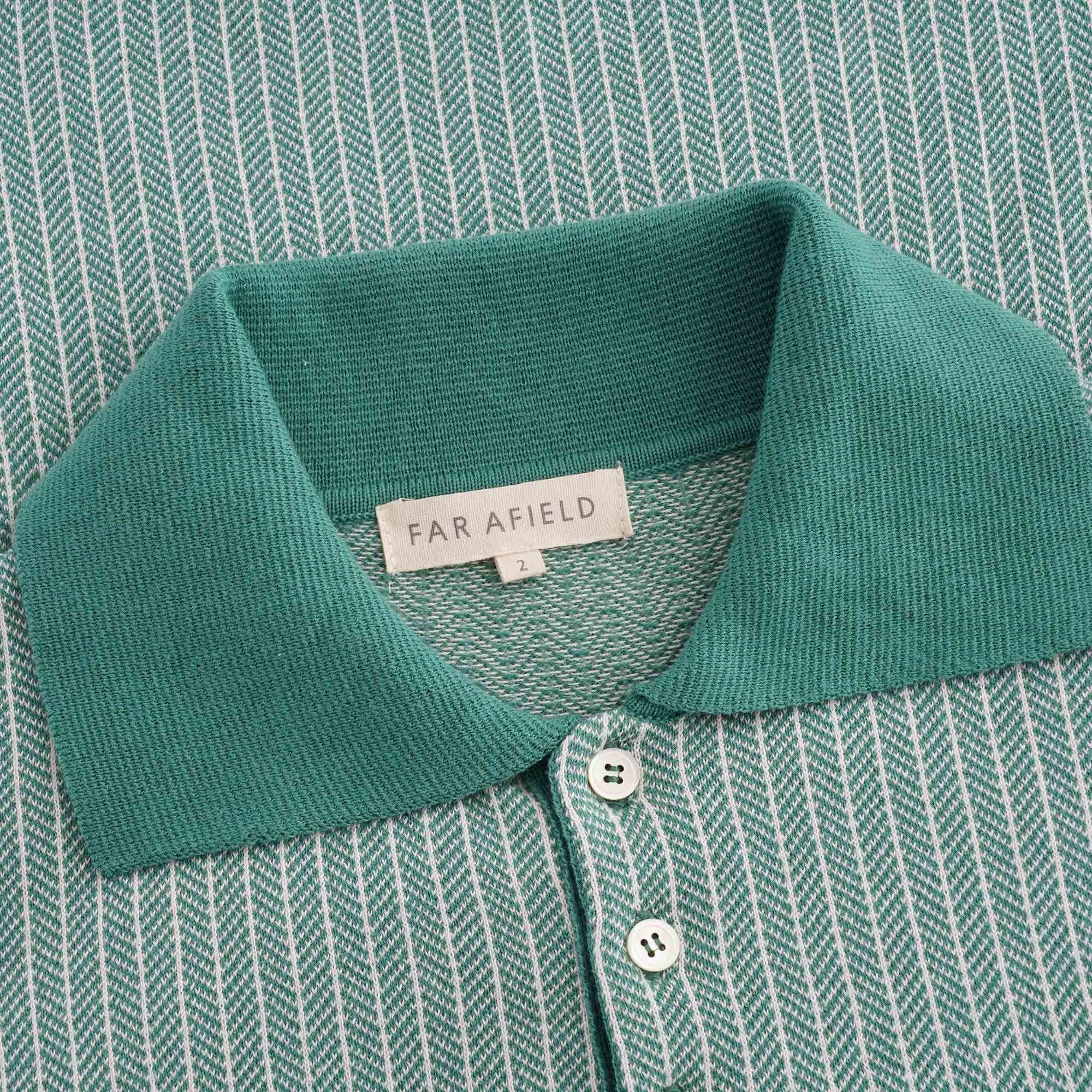 Far Afield Blakey Short Sleeve Polo - Bottle Green