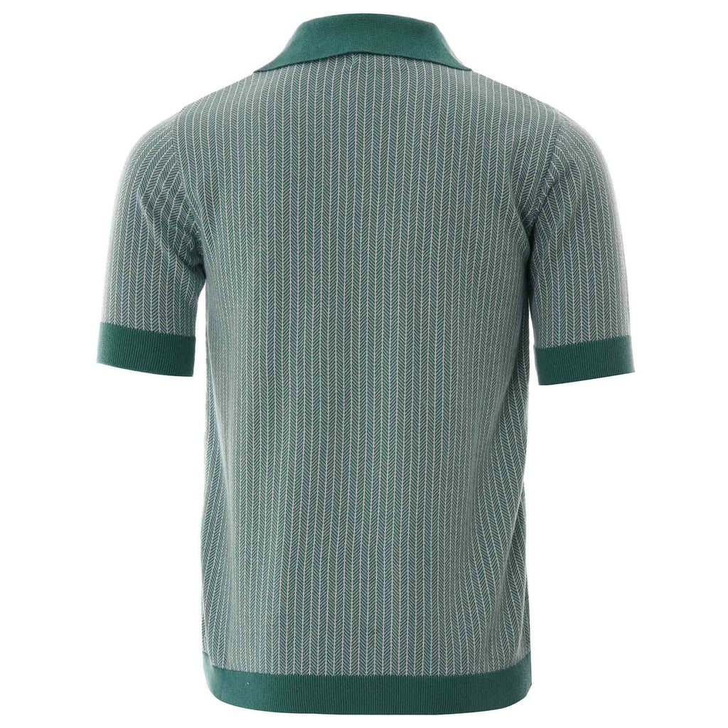 Far Afield Blakey Short Sleeve Polo - Bottle Green