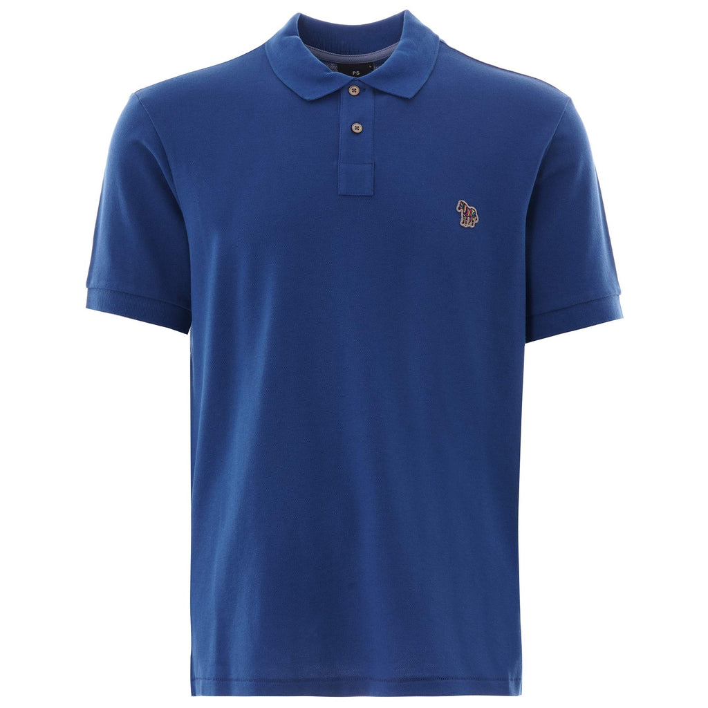 Paul Smith Zebra Organic Cotton Polo Shirt - Blue