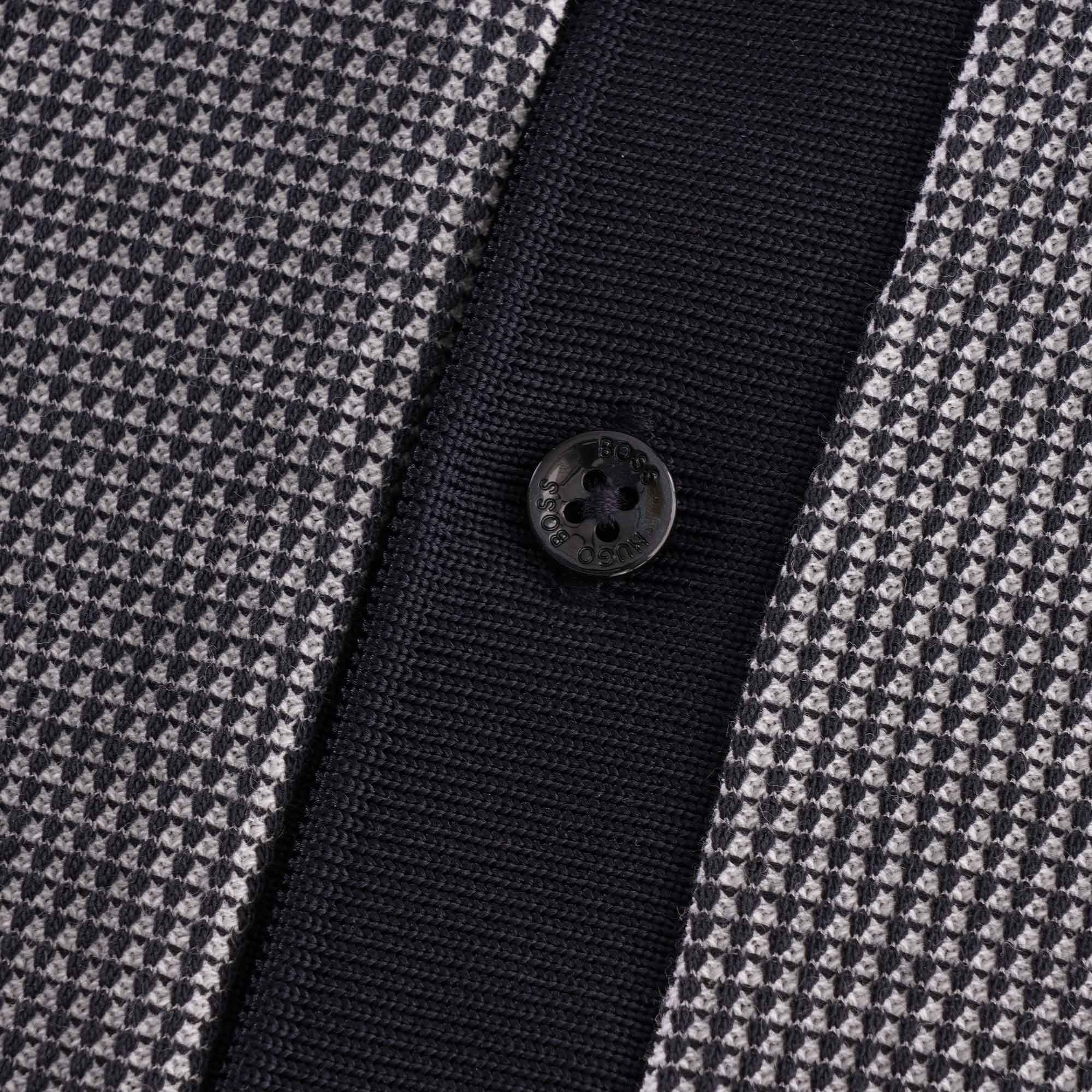 Boss Waffle Texture Parlay Polo Shirt - Dark Blue
