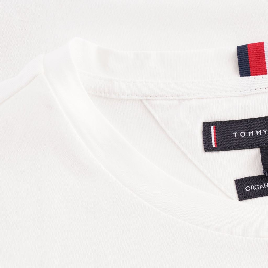 Tommy Hilfiger Organic Cotton Logo T-Shirt - White