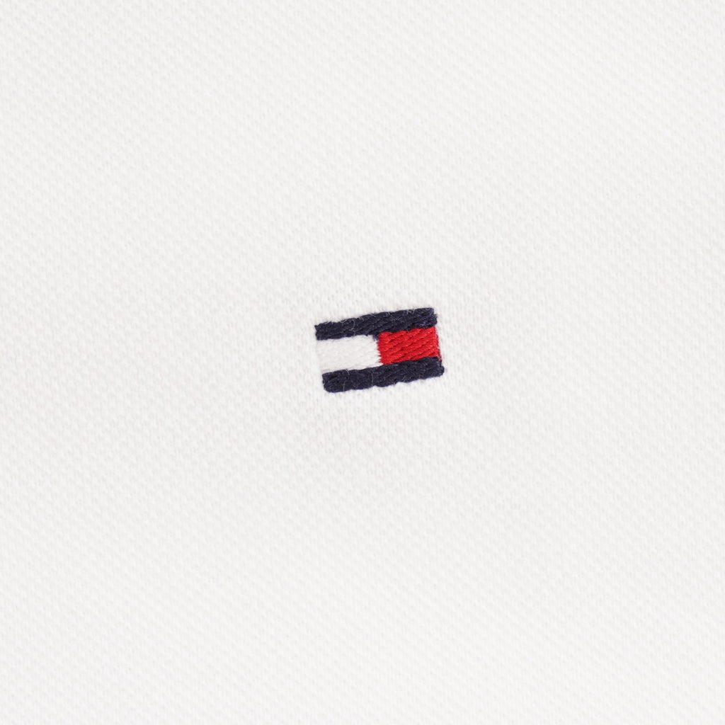Tommy Hilfiger Baseball Collar Slim Fit Polo - White