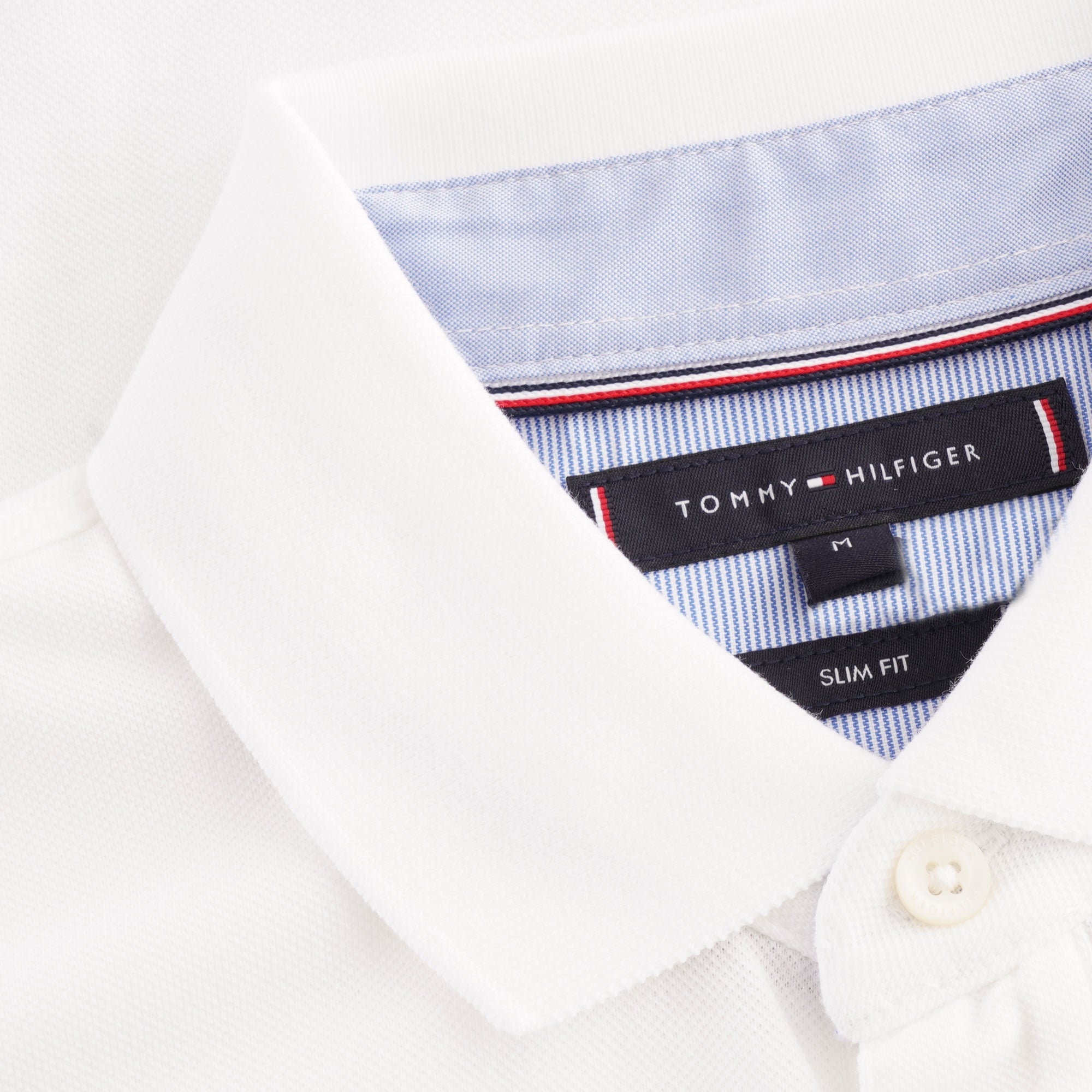 Tommy Hilfiger Signature Chest Pocket Polo - White