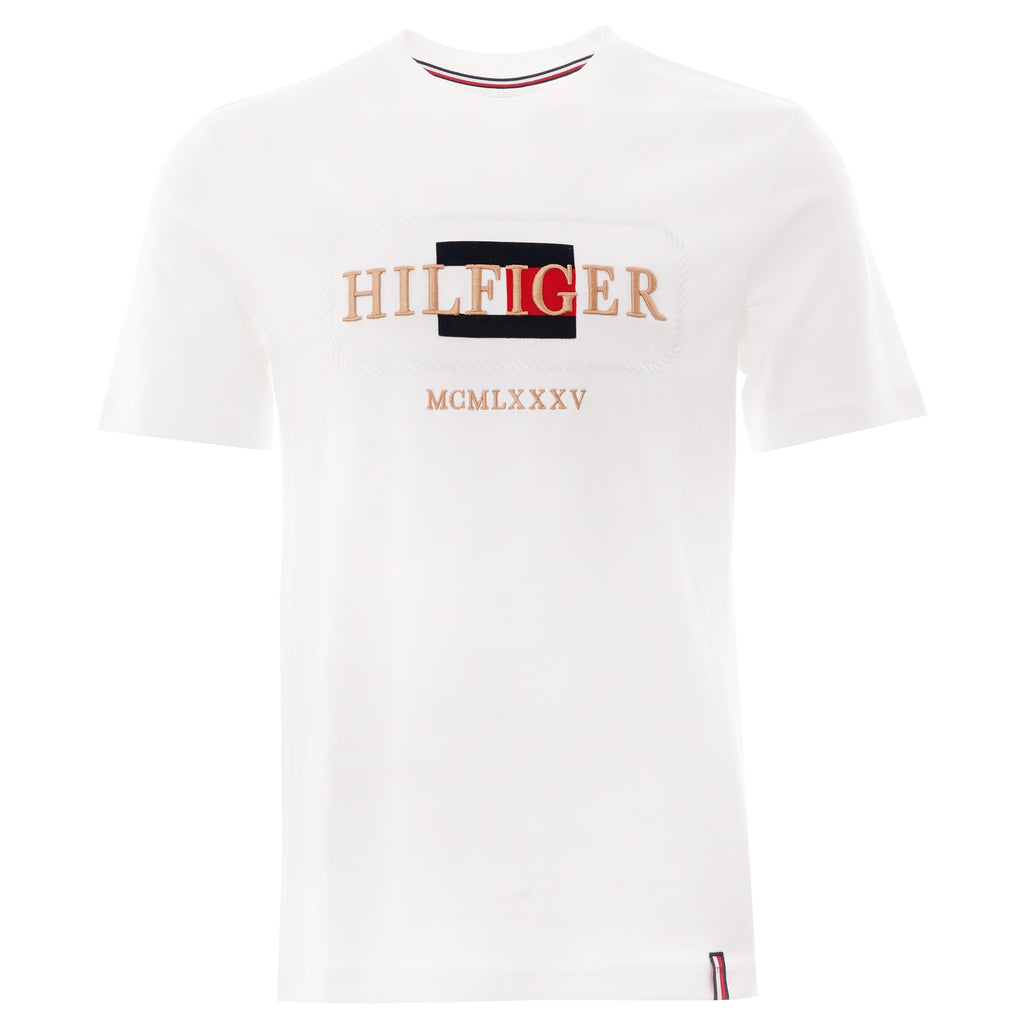 Tommy Hilfiger Rope Embroidery T-Shirt - White