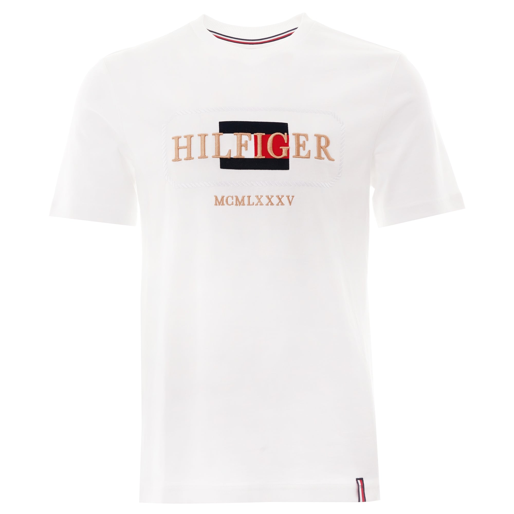 Tommy Hilfiger Rope Embroidery T-Shirt - White
