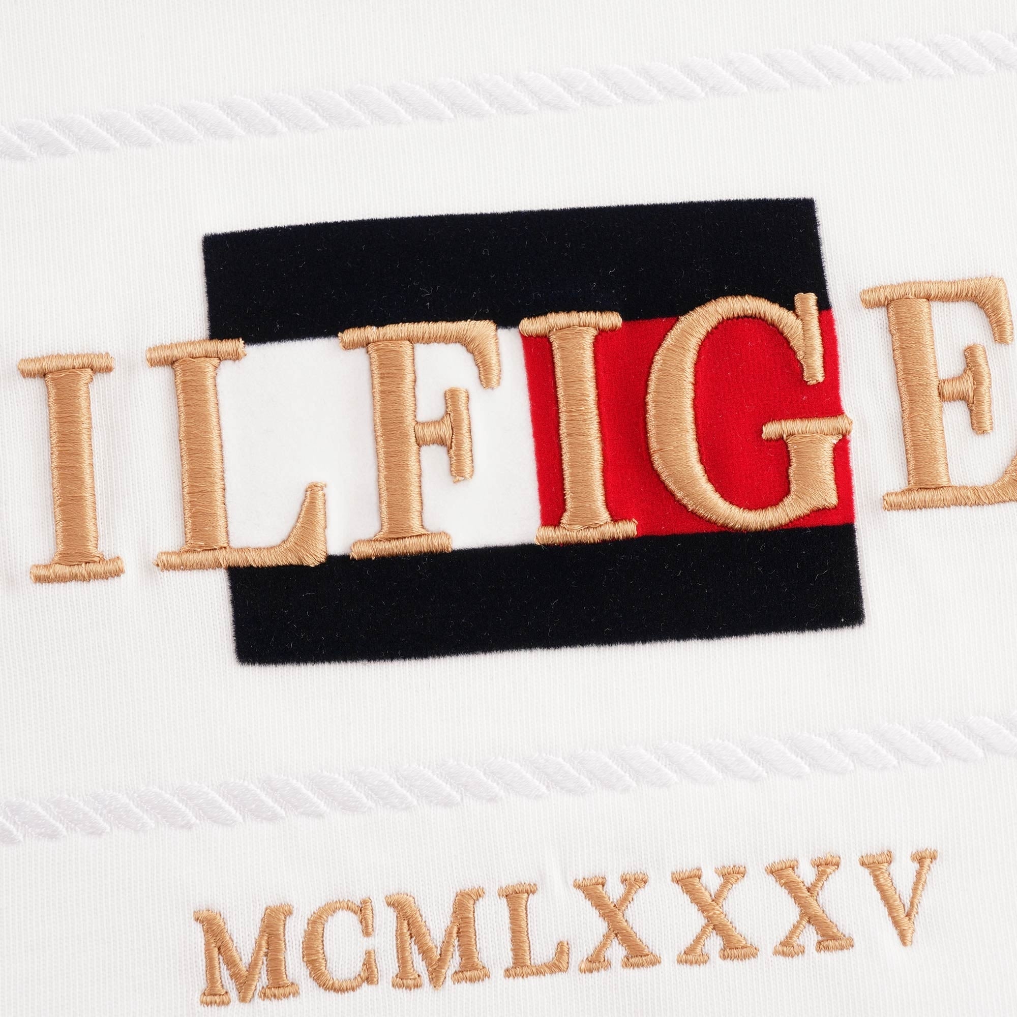 Tommy Hilfiger Rope Embroidery T-Shirt - White