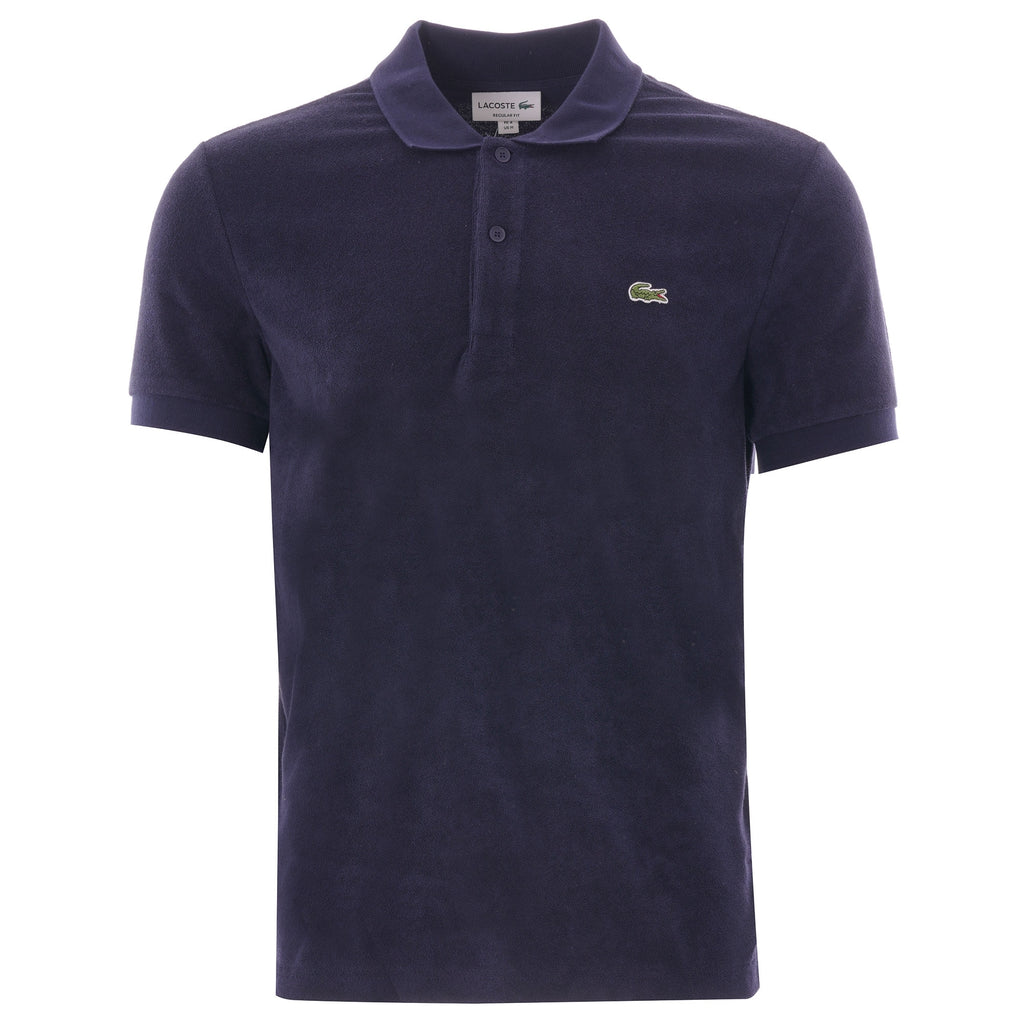 Lacoste Cotton Fleece Blend Regular Fit Polo Shirt - Navy