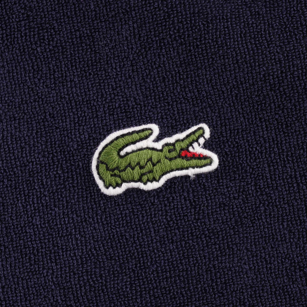 Lacoste Cotton Fleece Blend Regular Fit Polo Shirt - Navy