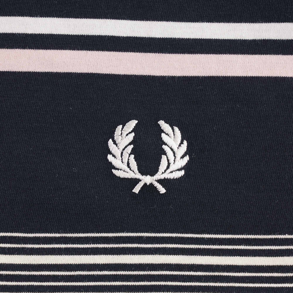Fred Perry Authentic Multi Stripe Tee - Navy