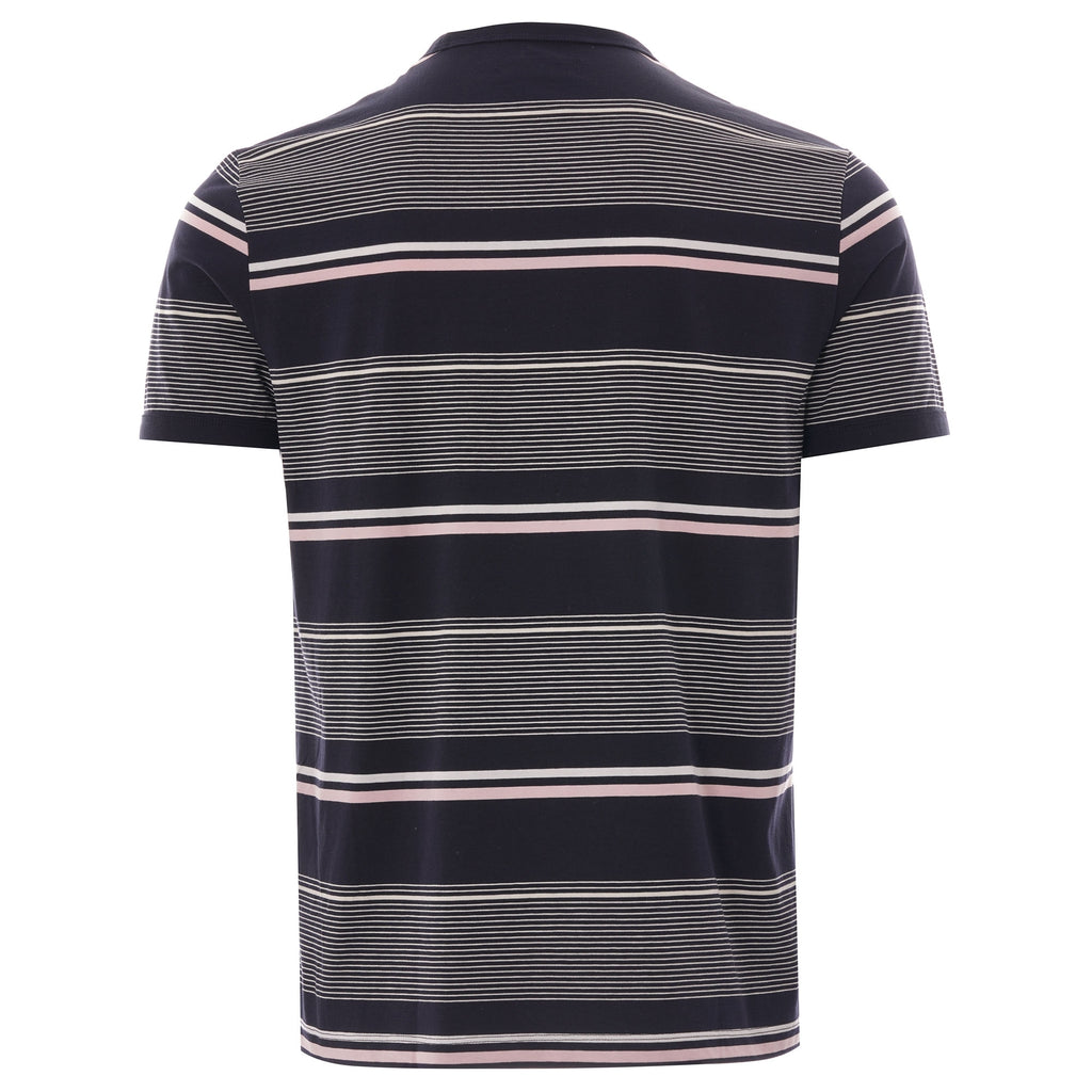 Fred Perry Authentic Multi Stripe Tee - Navy