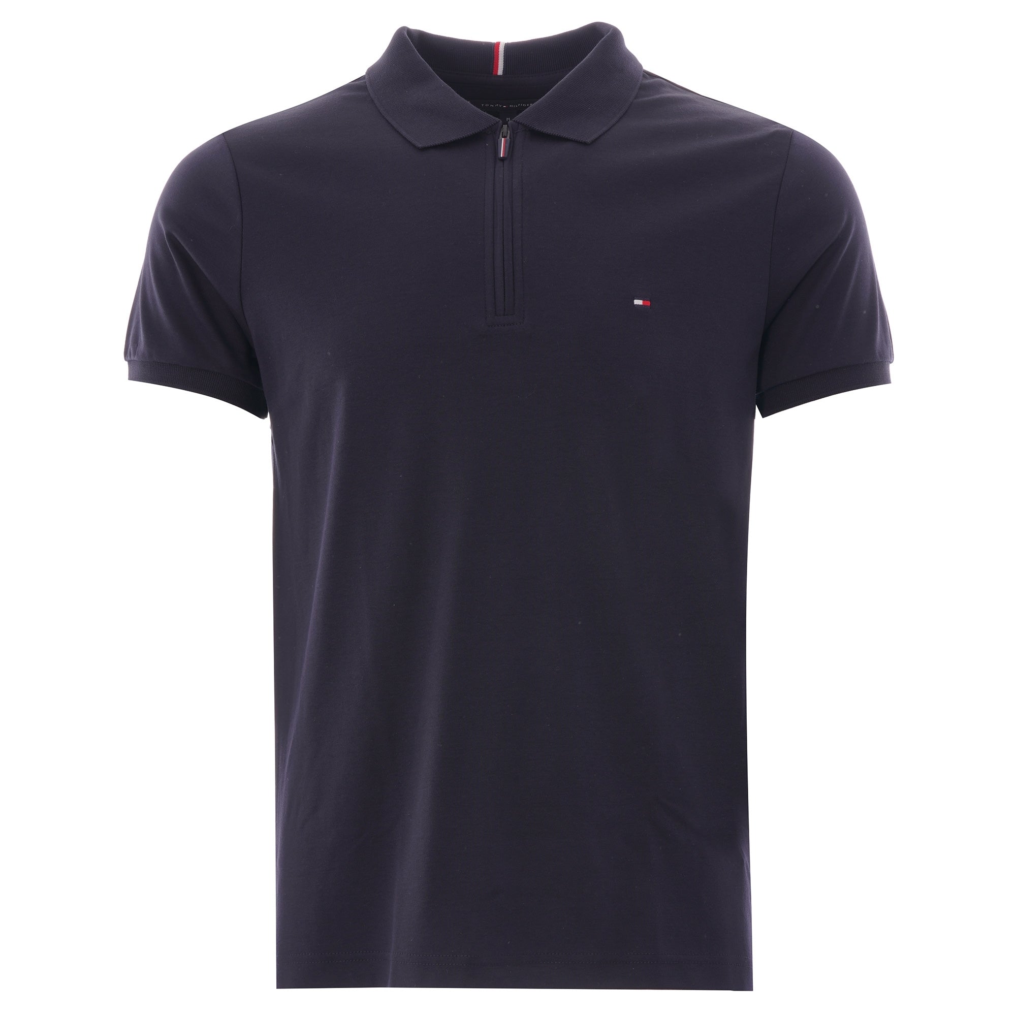 Tommy Hilfiger Half Zip Slim Fit Polo - Desert Sky