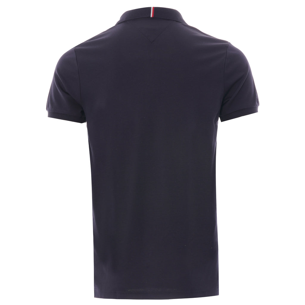 Tommy Hilfiger Half Zip Slim Fit Polo - Desert Sky