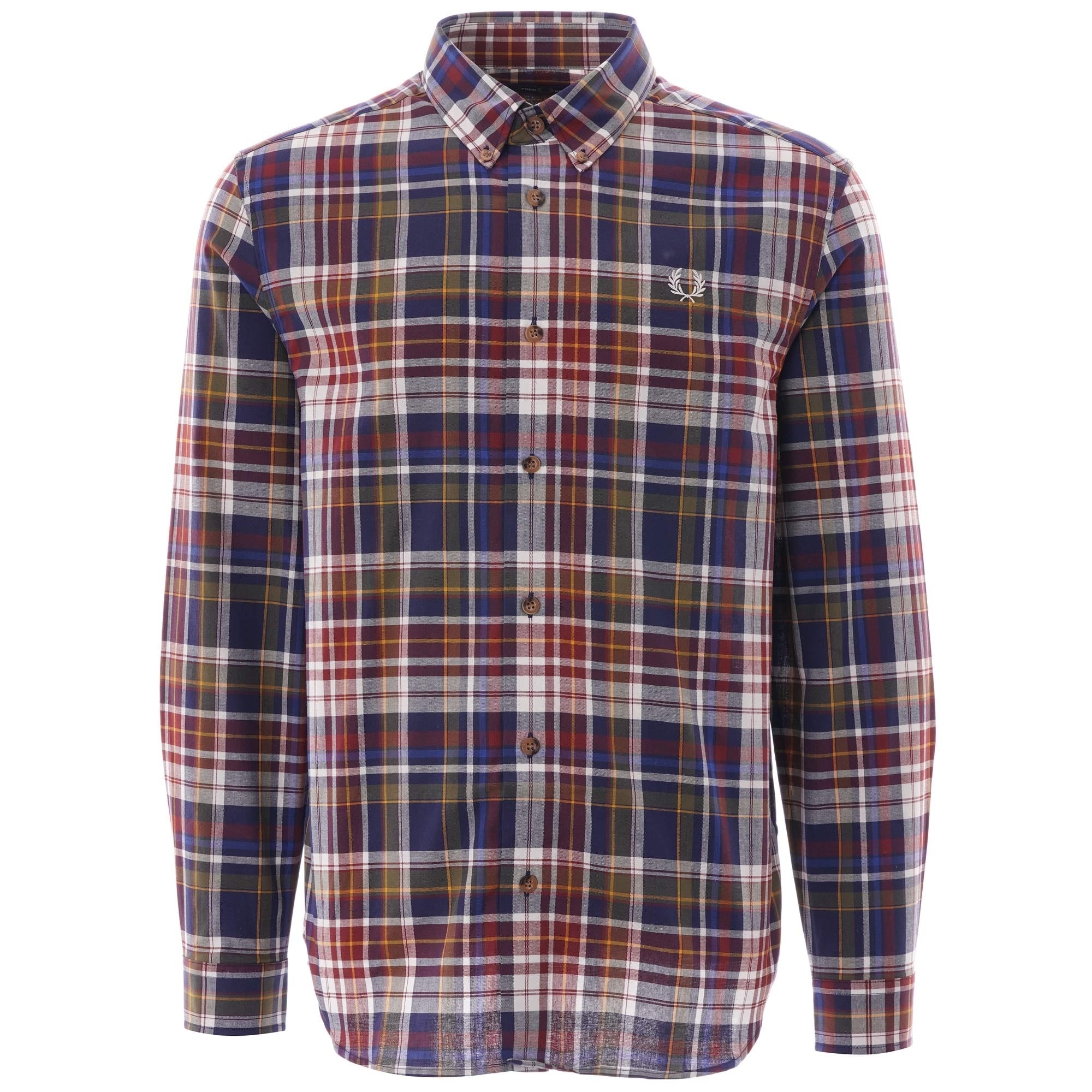 Fred Perry Tartan Shirt - Navy