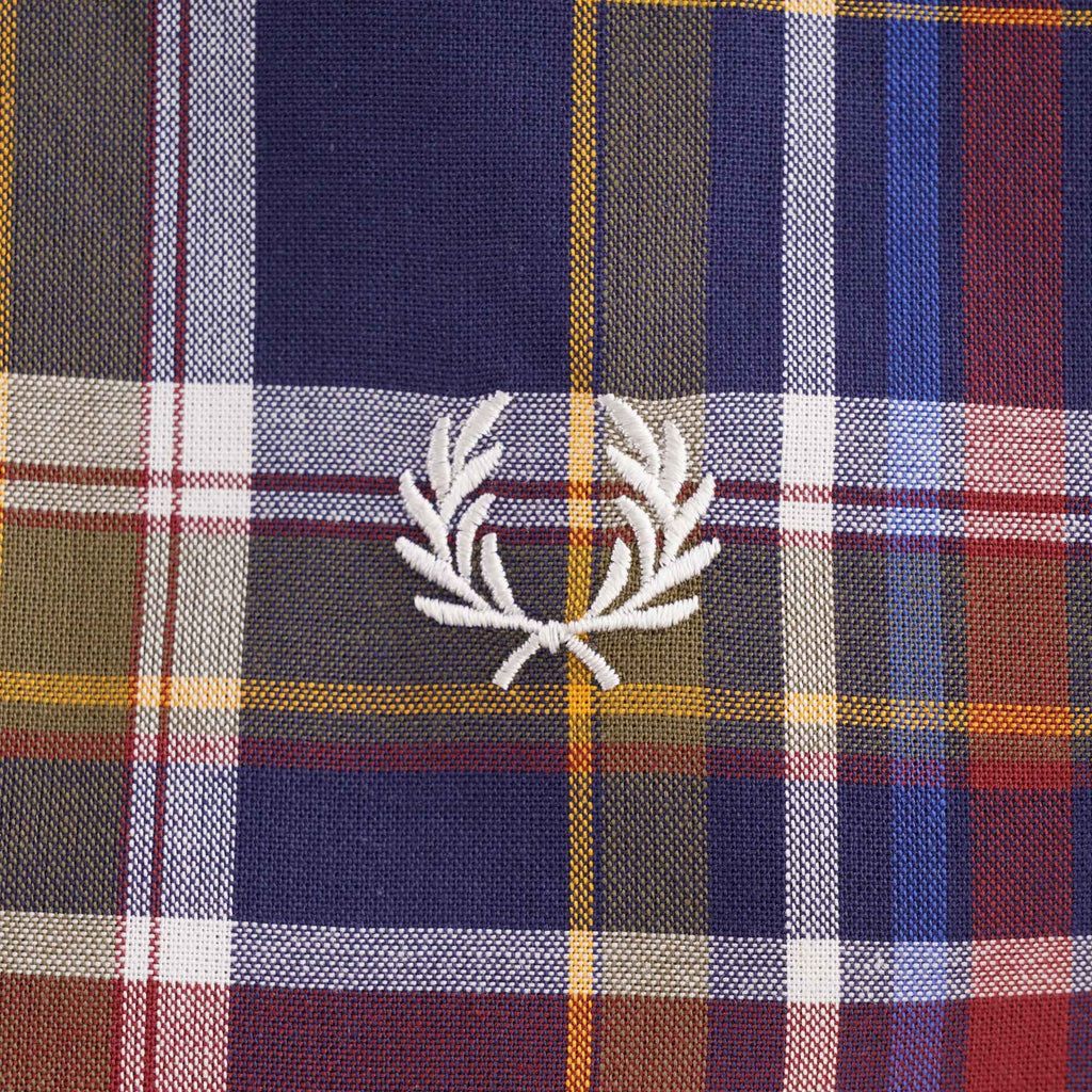 Fred Perry Tartan Shirt - Navy