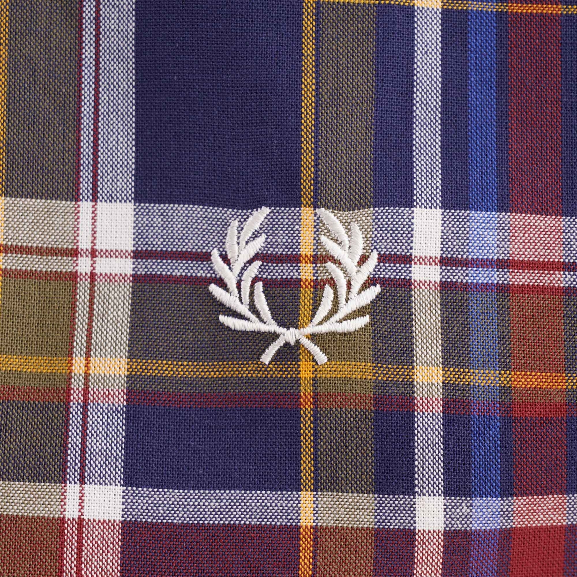 Fred Perry Tartan Shirt - Navy