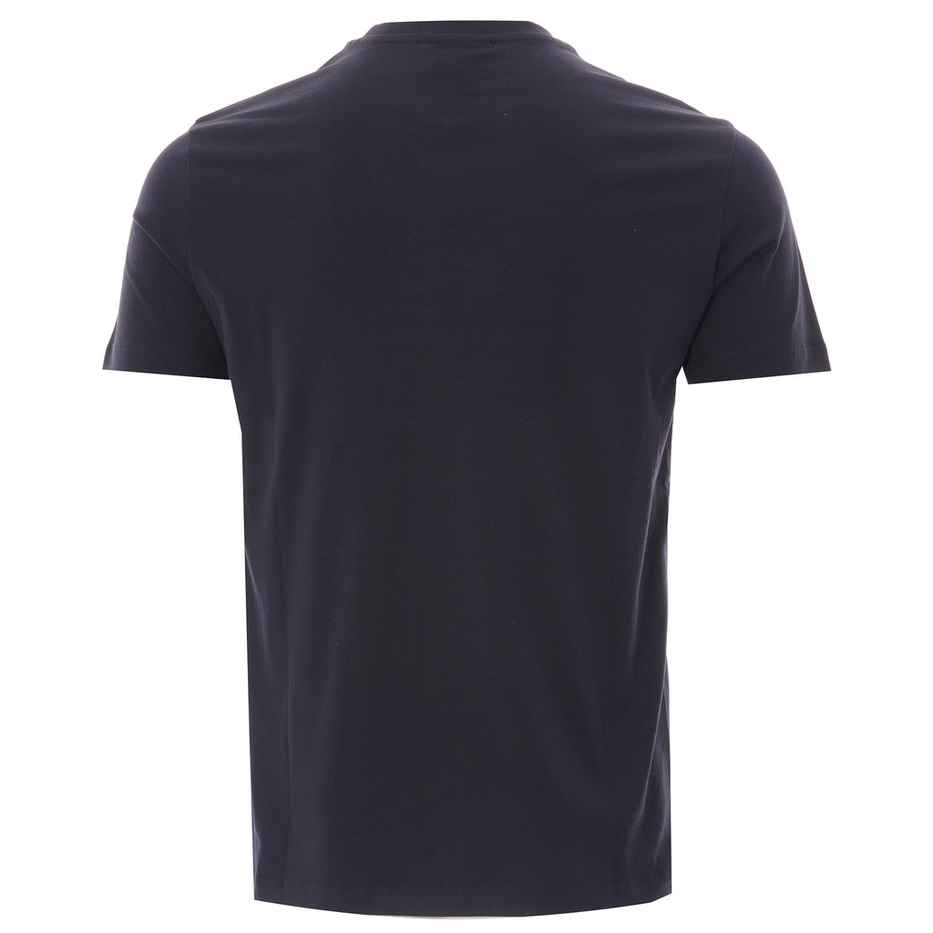 Emporio Armani Mercerised Jersey Embroidered Eagle T-shirt - Blu Navy