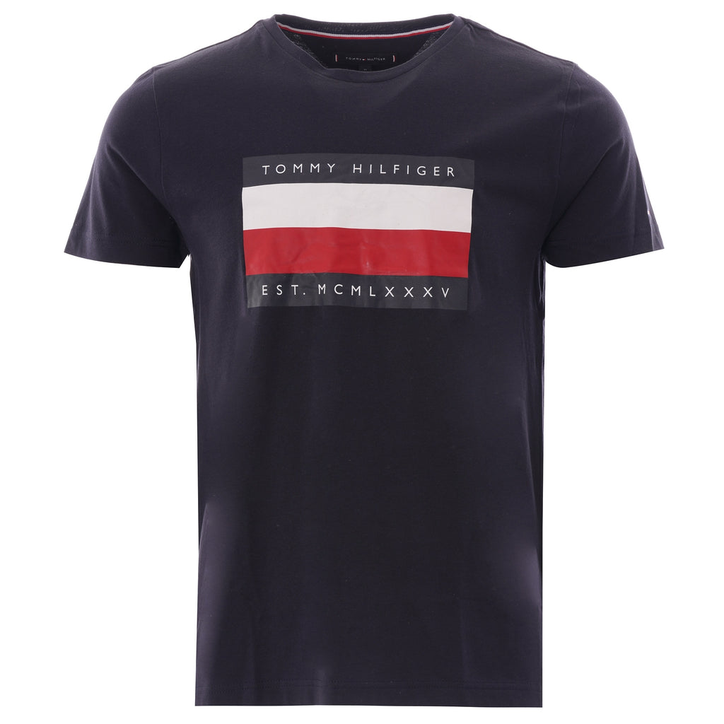 Tommy Hilfiger Logo T Shirt - Desert Sky