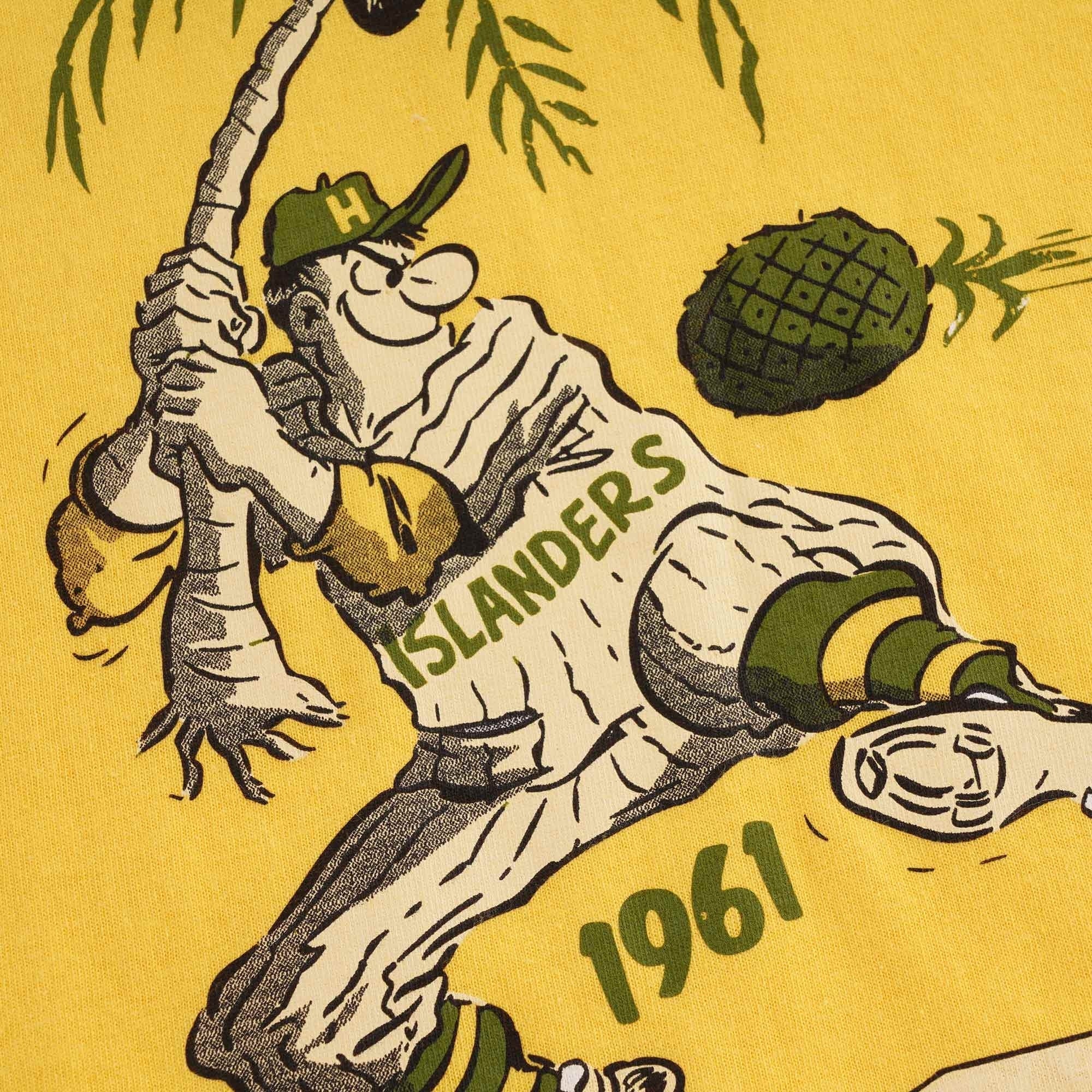 Ebbets Field Flannels Hawaii Islanders 1961 T-Shirt - Yellow