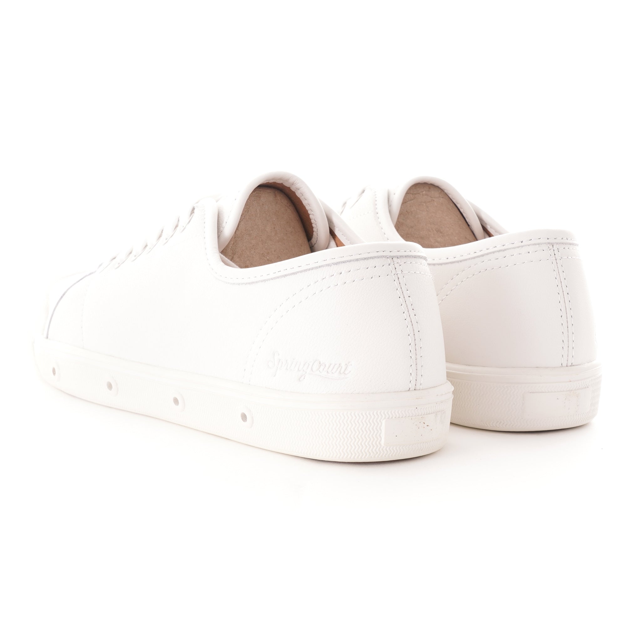 Spring Court G2 Goatskin Leather - White