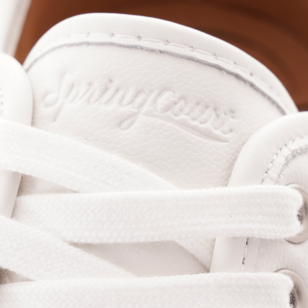 Spring Court G2 Goatskin Leather - White