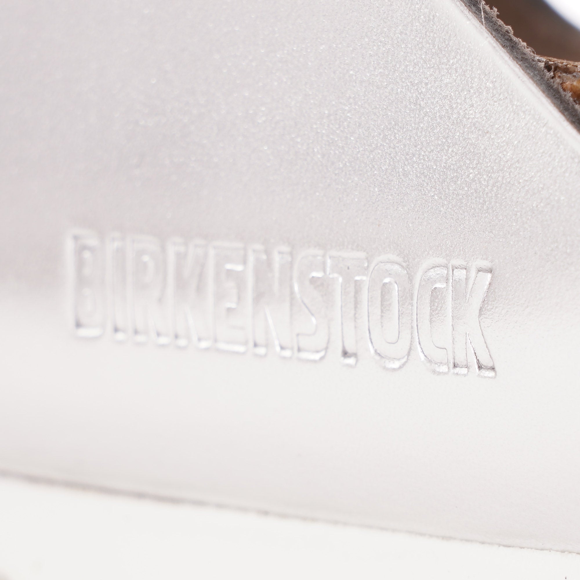 Birkenstock Womens Arizona Natural Leather - Silver