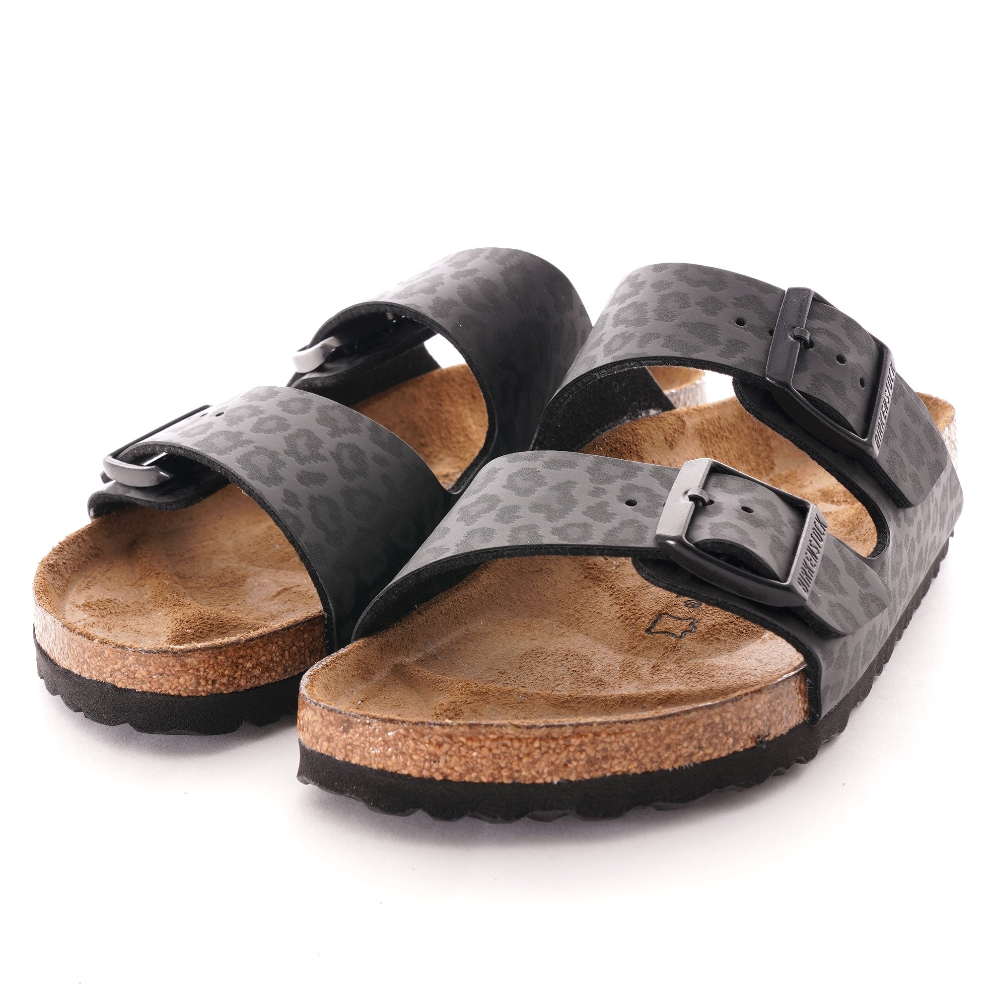 Birkenstock Womens Birko-Flor - Leopard Black