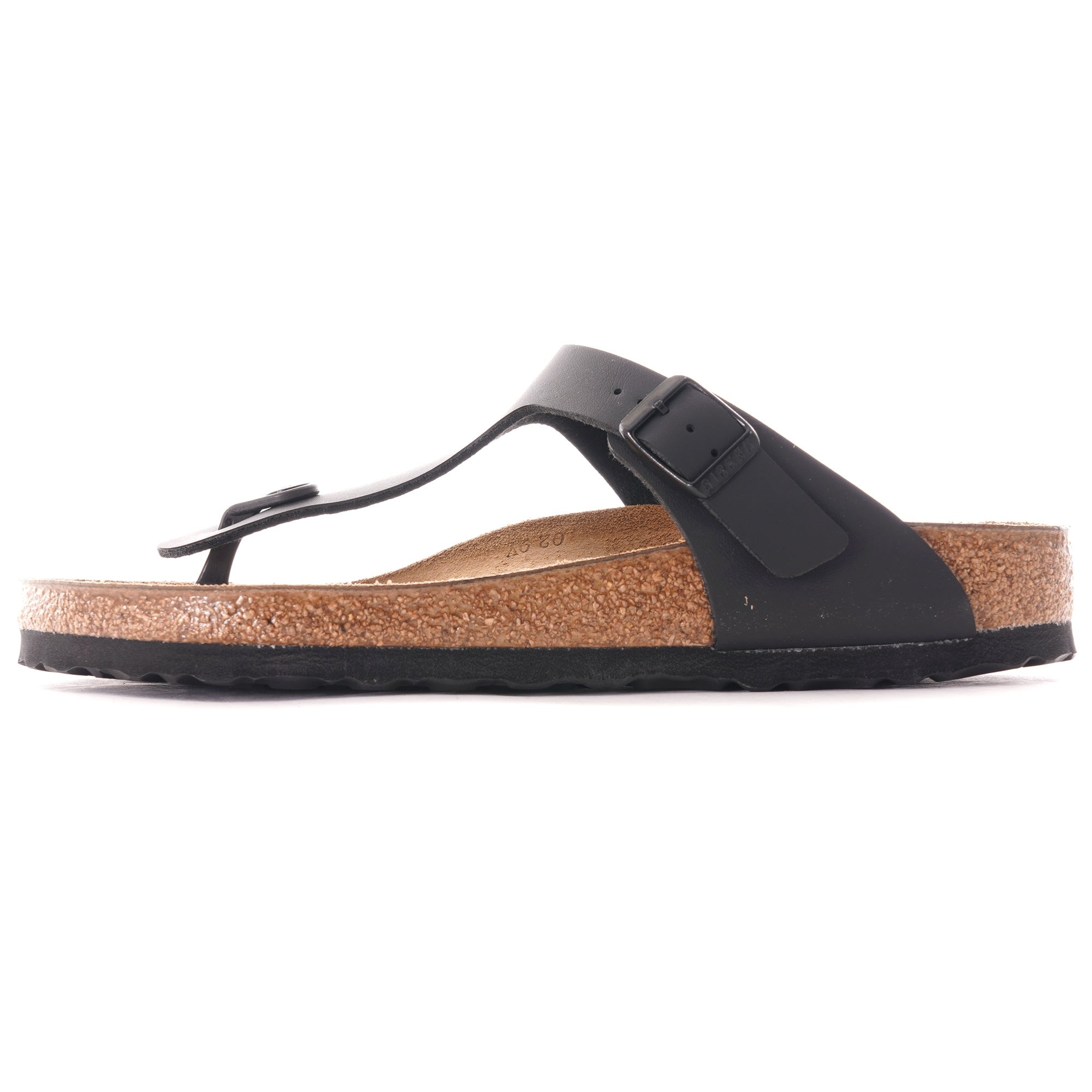 Birkenstock Womens Gizeh Birko-Flor - Black