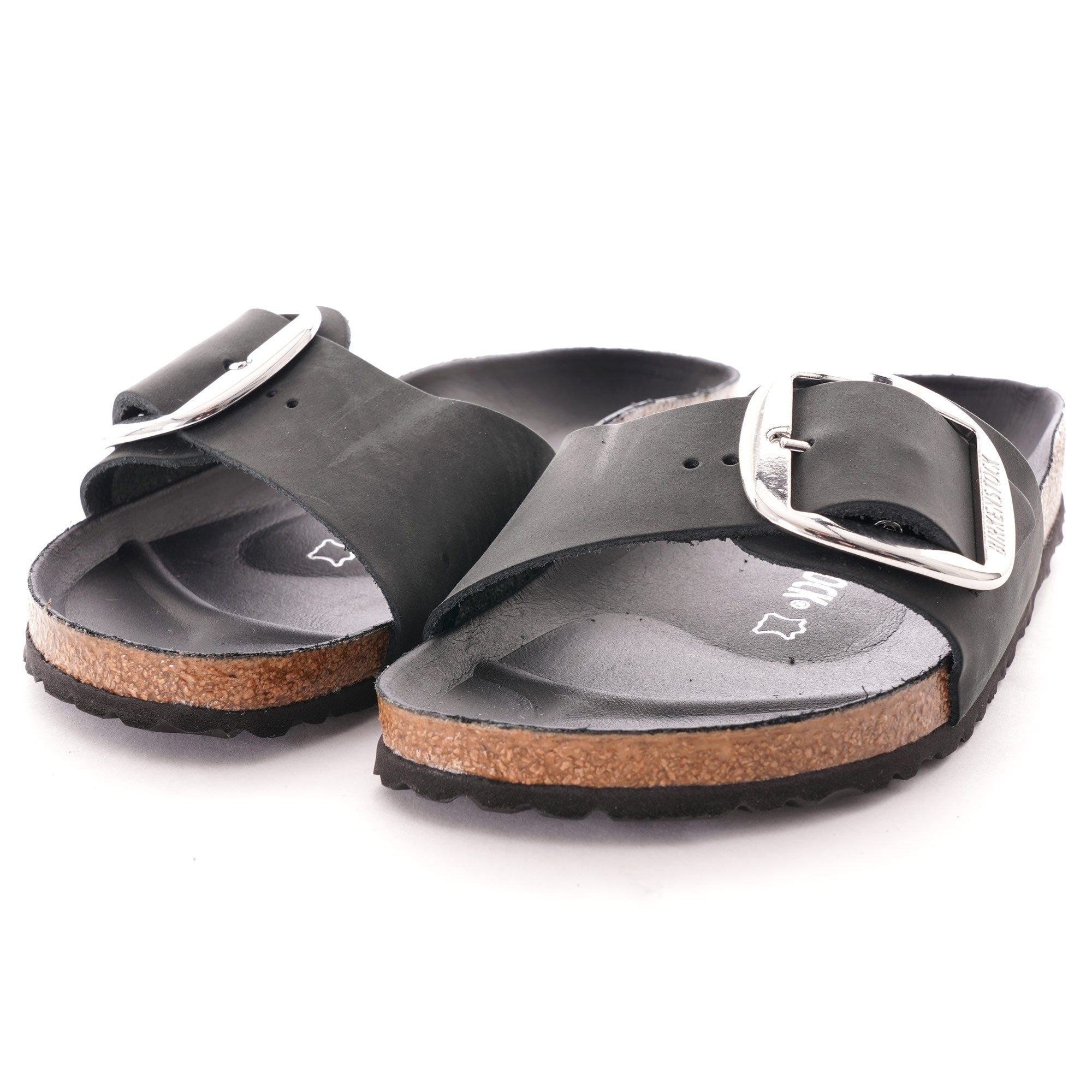 Birkenstock Womens Madrid Oiled Leather - Black