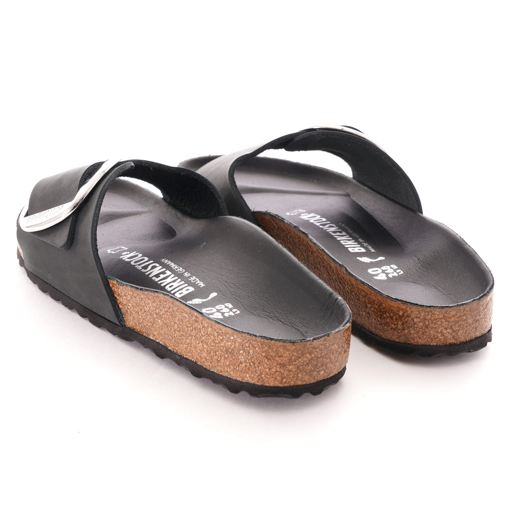 Birkenstock Womens Madrid Oiled Leather - Black