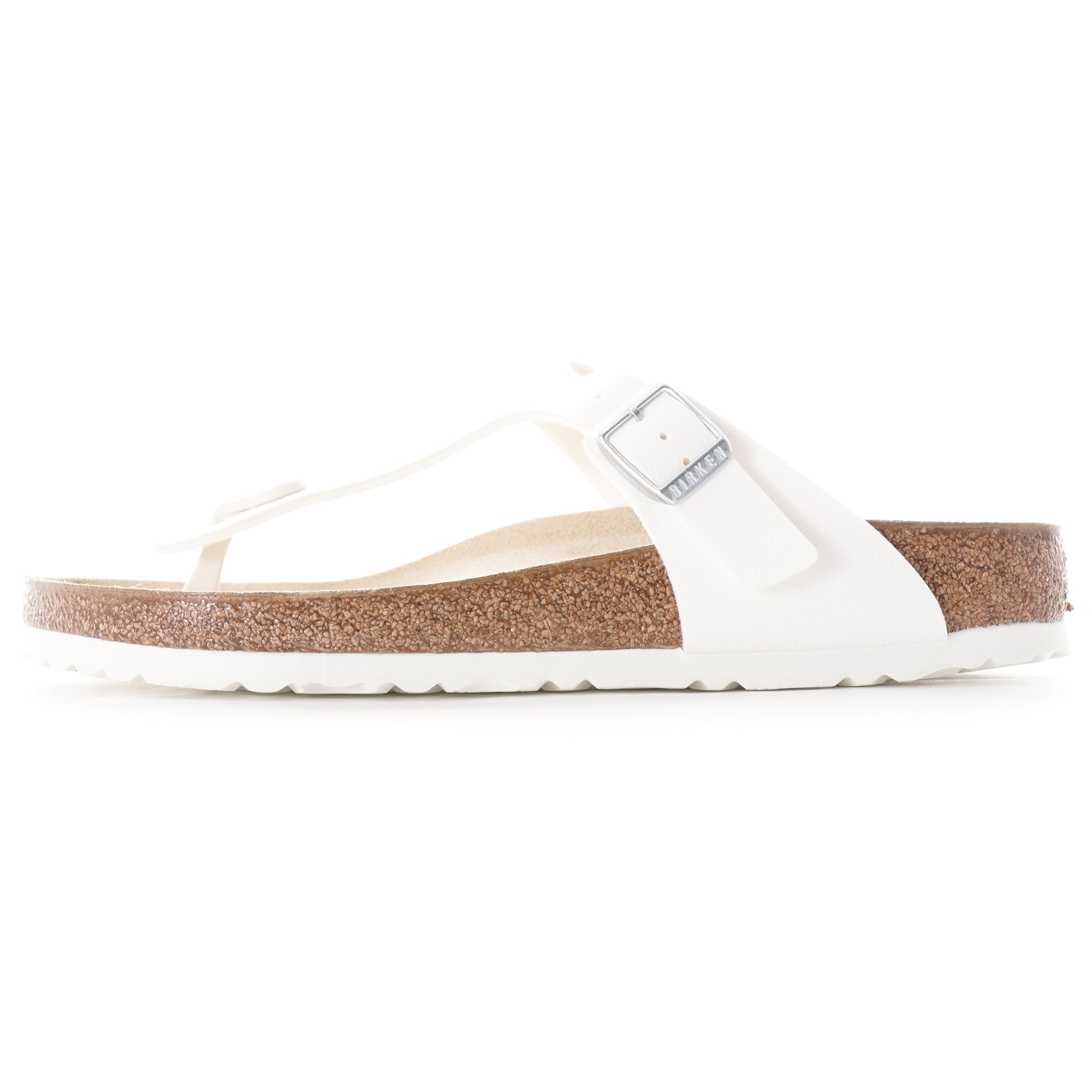 Birkenstock Womens Gizeh Birko-Flor - White
