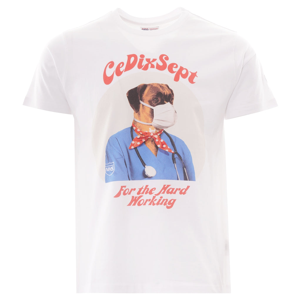 C17 Jeans NHS Tribute T-Shirt - White